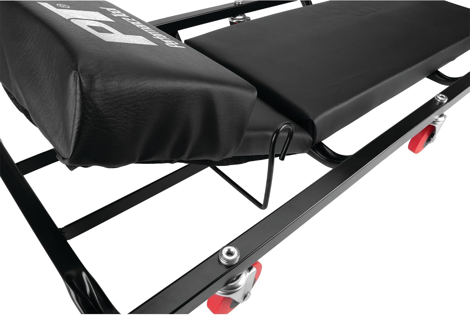 Performance Tool W85005 40 in. 6-Caster Rolling Shop Creeper | Automotive mechanics creeper with adjustable headrest. Heavy duty steel frame. Padded
