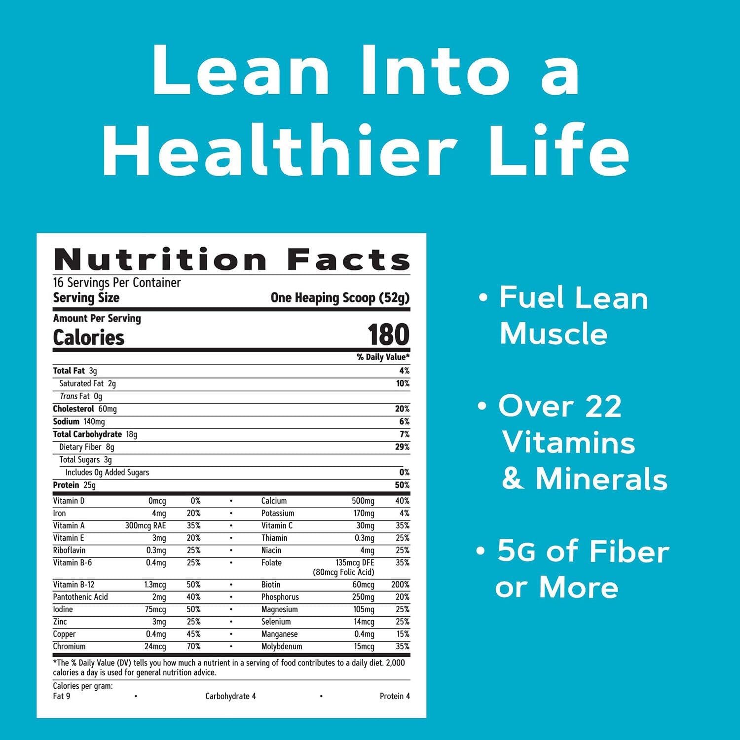 GNC Lean Shake 25 Protein Shake, Clinically Proven Weight Management, Meal Replacement, 25g Protein with Zero Added Sugar, Ready to Drink, Vanilla Bean, Pack of 12