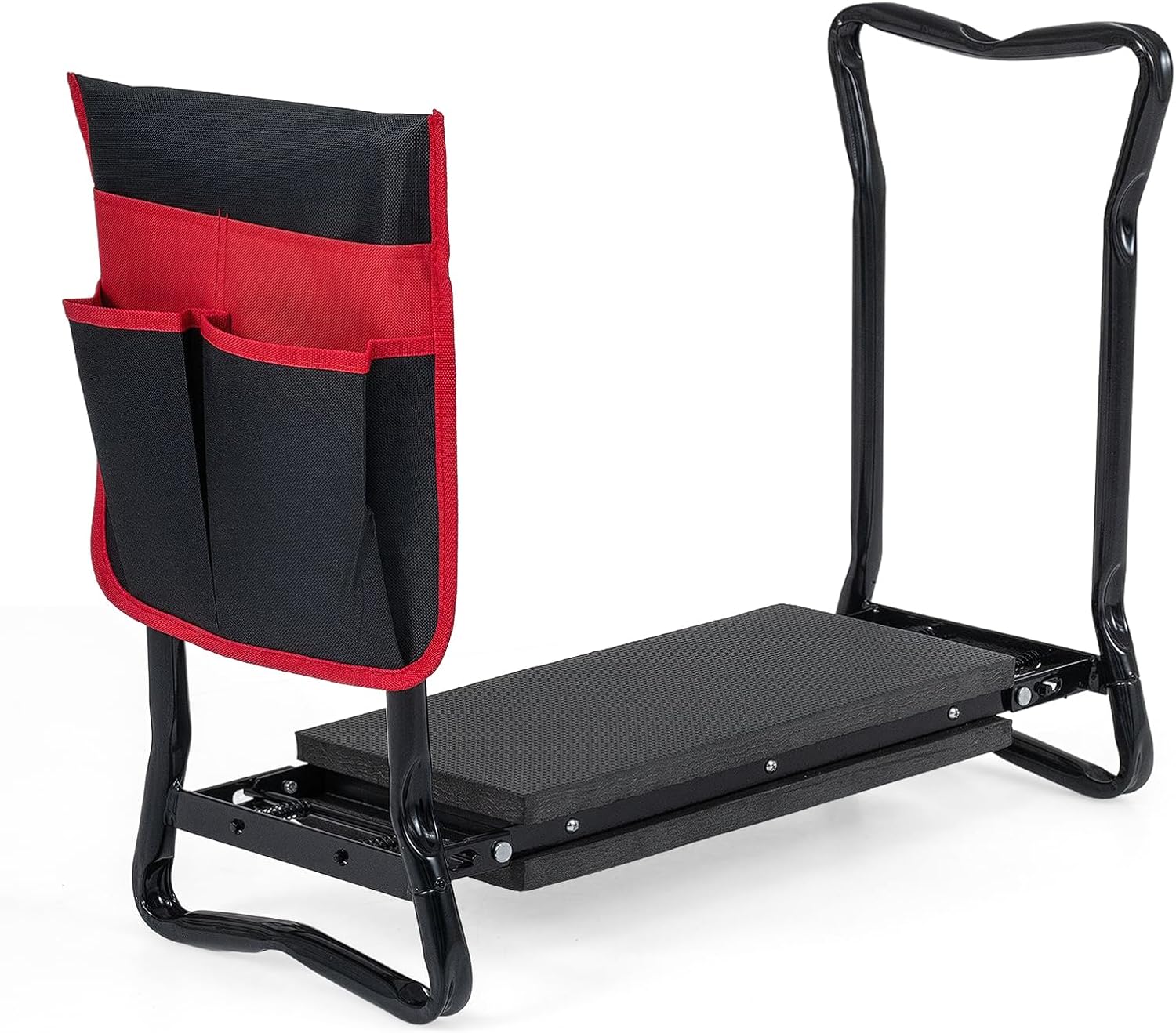Goplus Garden Kneeler and Seat, Foldable Garden Bench for Kneeling & Sitting, Widened 8" EVA Soft Foam Pad