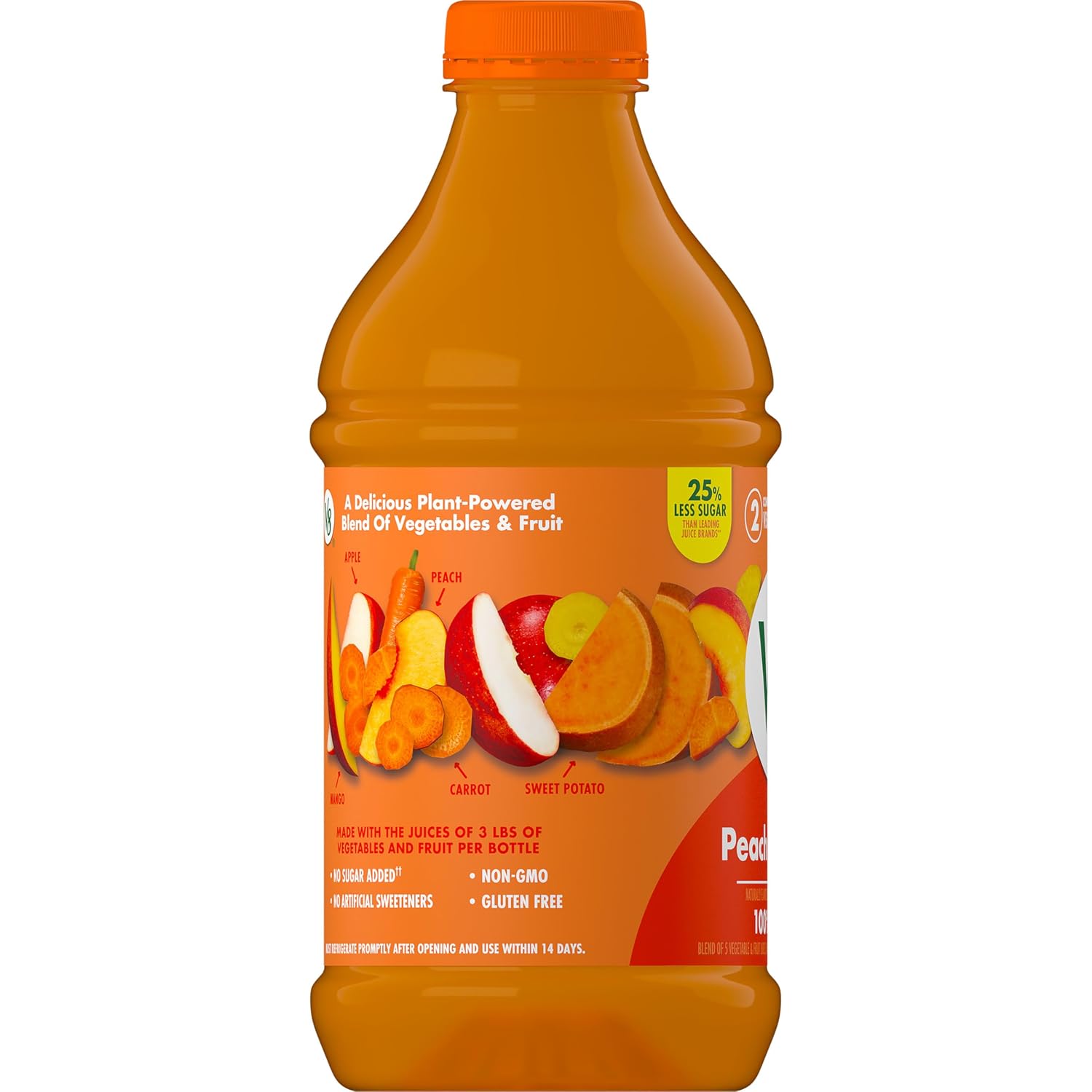 V8 Blends 100% Juice Pomegranate Blueberry Juice, Fruit and Vegetable Juice Blend, 46 Fl Oz Bottle