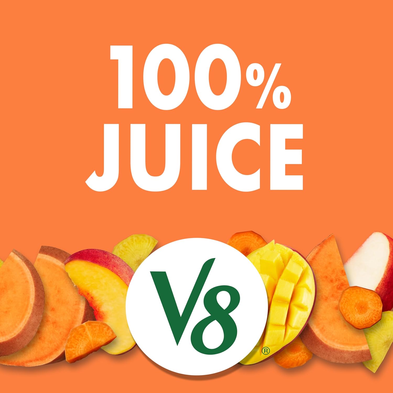 V8 Blends 100% Juice Pomegranate Blueberry Juice, Fruit and Vegetable Juice Blend, 46 Fl Oz Bottle