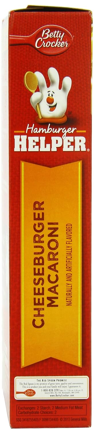 Betty Crocker Hamburger Helper, Double Cheeseburger Macaroni Hamburger Helper, 6 Oz Box