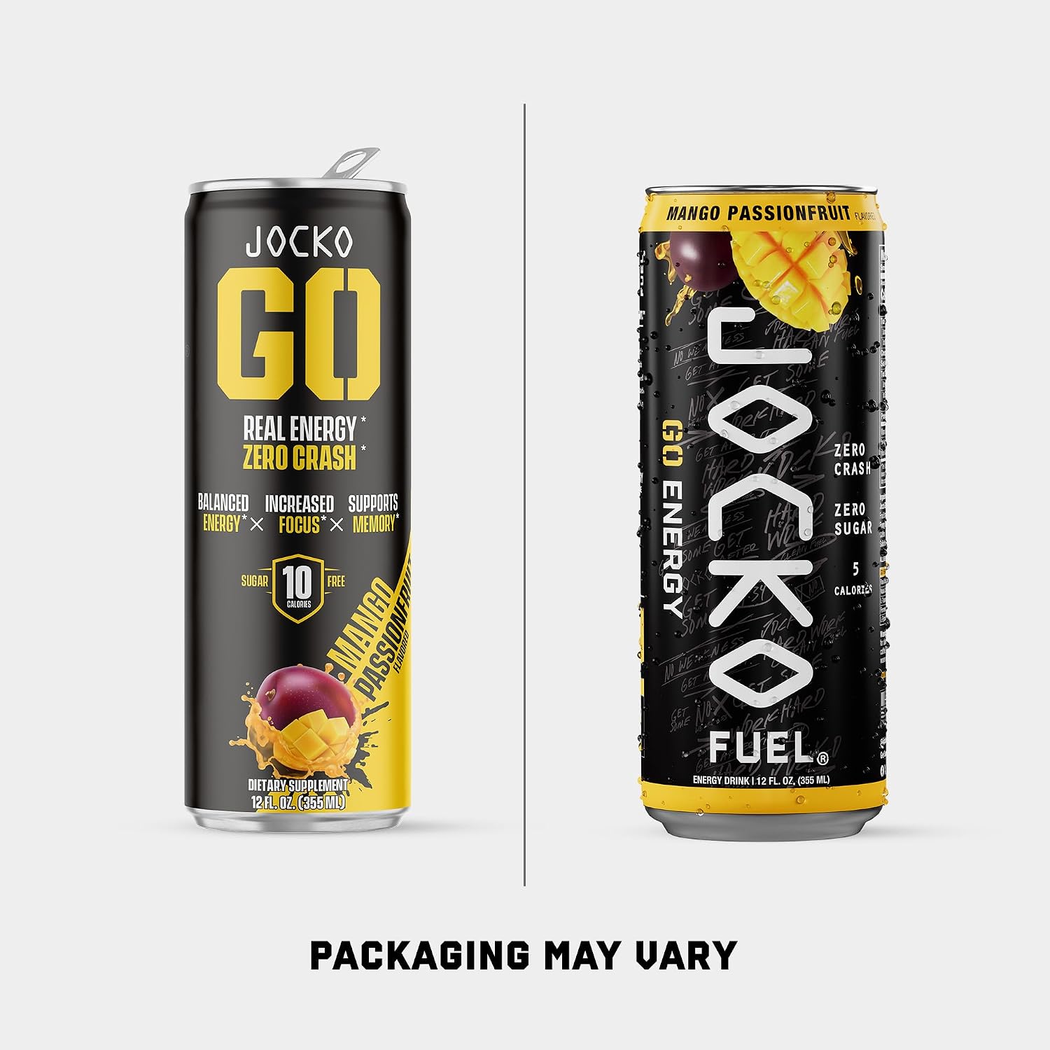 Jocko Fuel GO Energy Drinks, Sour Apple, 12 oz | 12 Pack