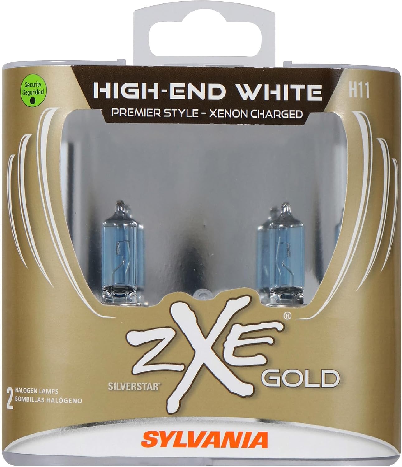 SYLVANIA - H11 (64211) SilverStar zXe GOLD High Performance Halogen Headlight Bulb - Headlight & Fog Light, Bright White Output, Best HID Alternative