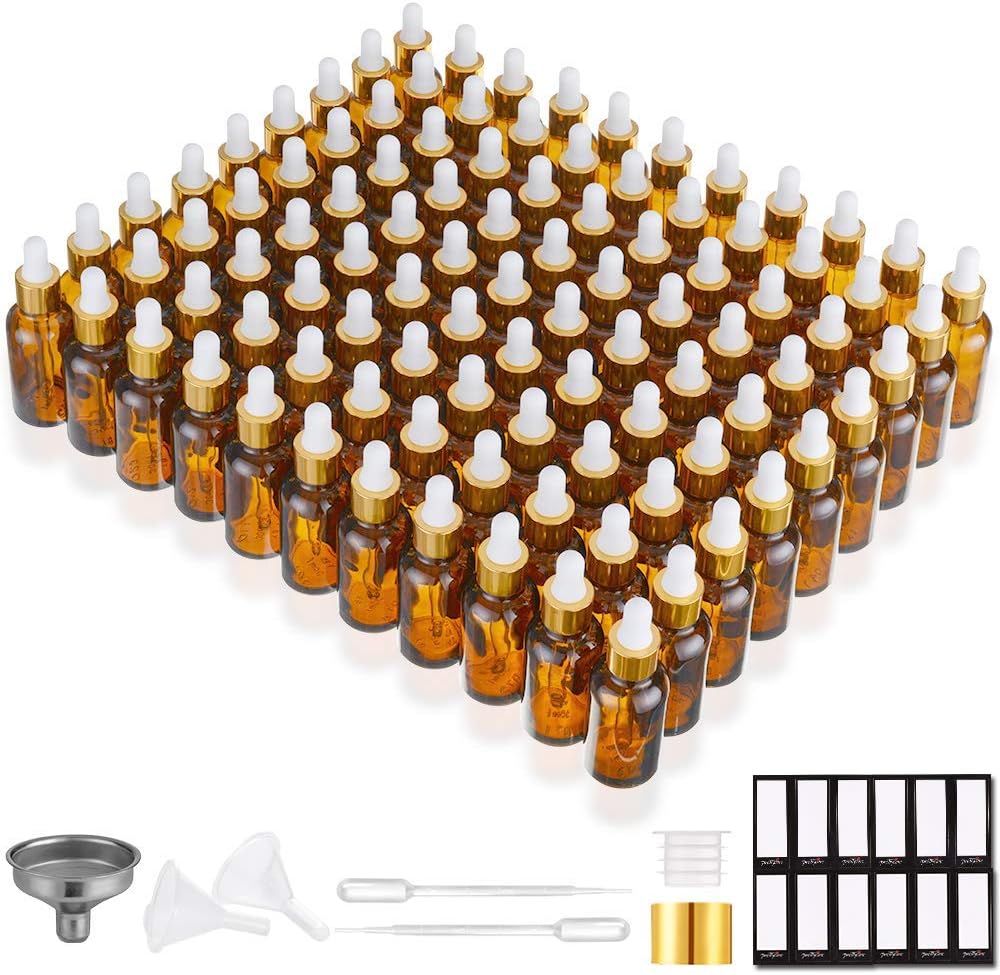PrettyCare Glass Eye Dropper Bottles 99 Pack