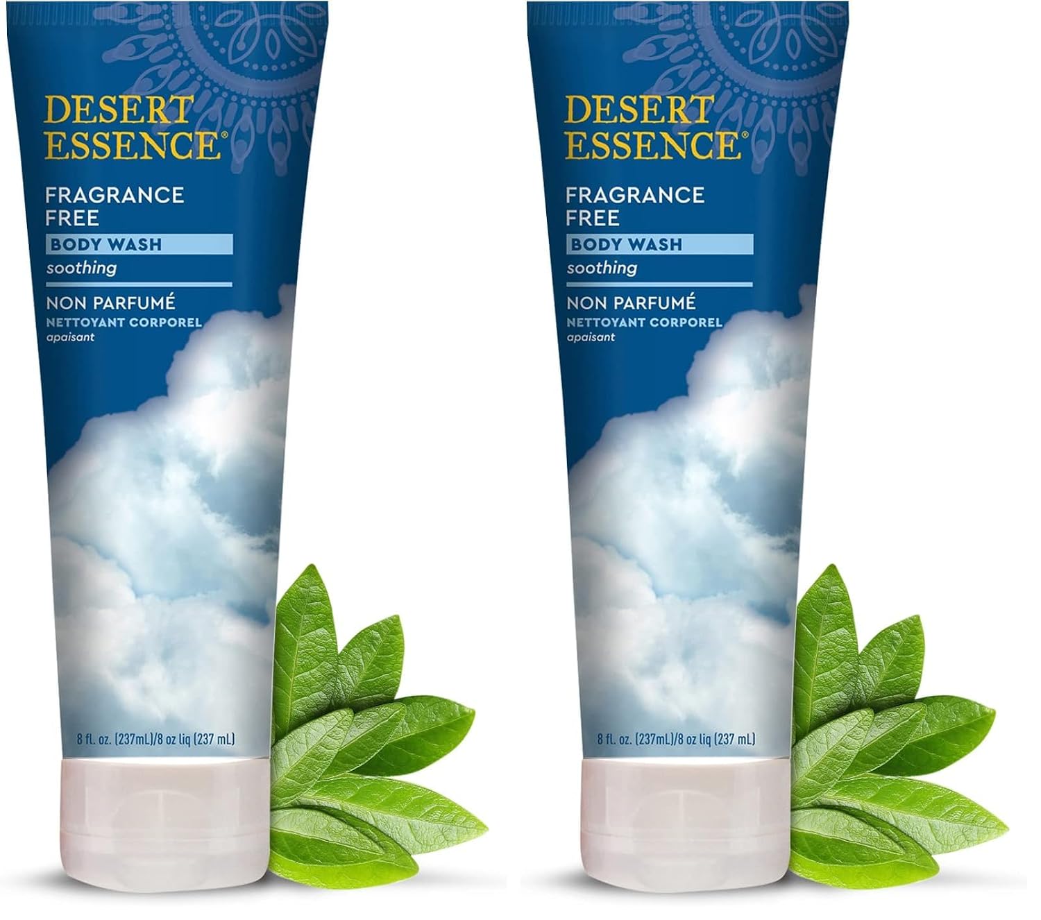 Desert Essence Fragrance Free Body Wash for Sensitive Skin, 8 fl oz | Washes away daily buildup while helping preserve a calm, soft and comfortably conditioned feel.
