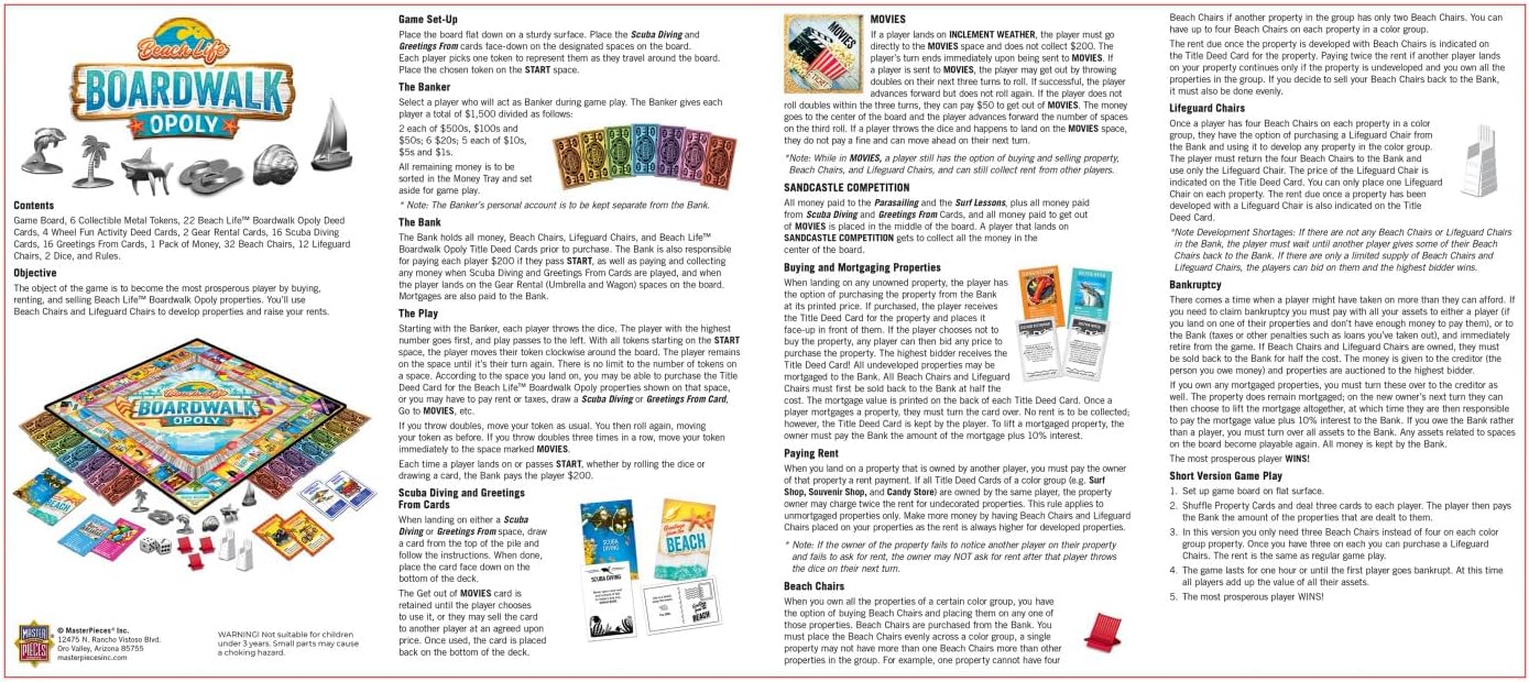 MasterPieces Opoly Board Games - Coca-Cola Opoly - Officially Licensed Board Games for Adults & Families