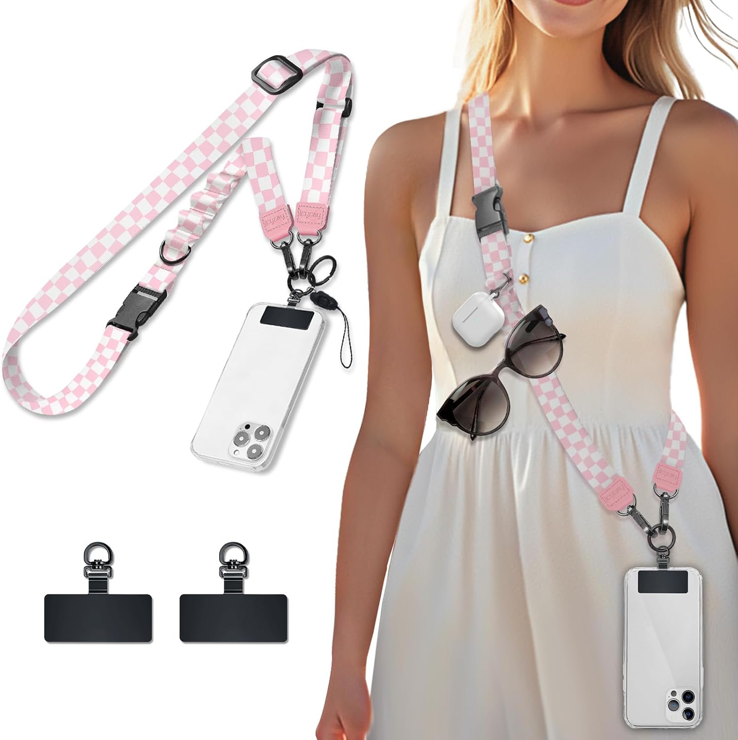 Icycay Phone Lanyard Crossbody Strap Neck Adjustable Teacher Women Cat