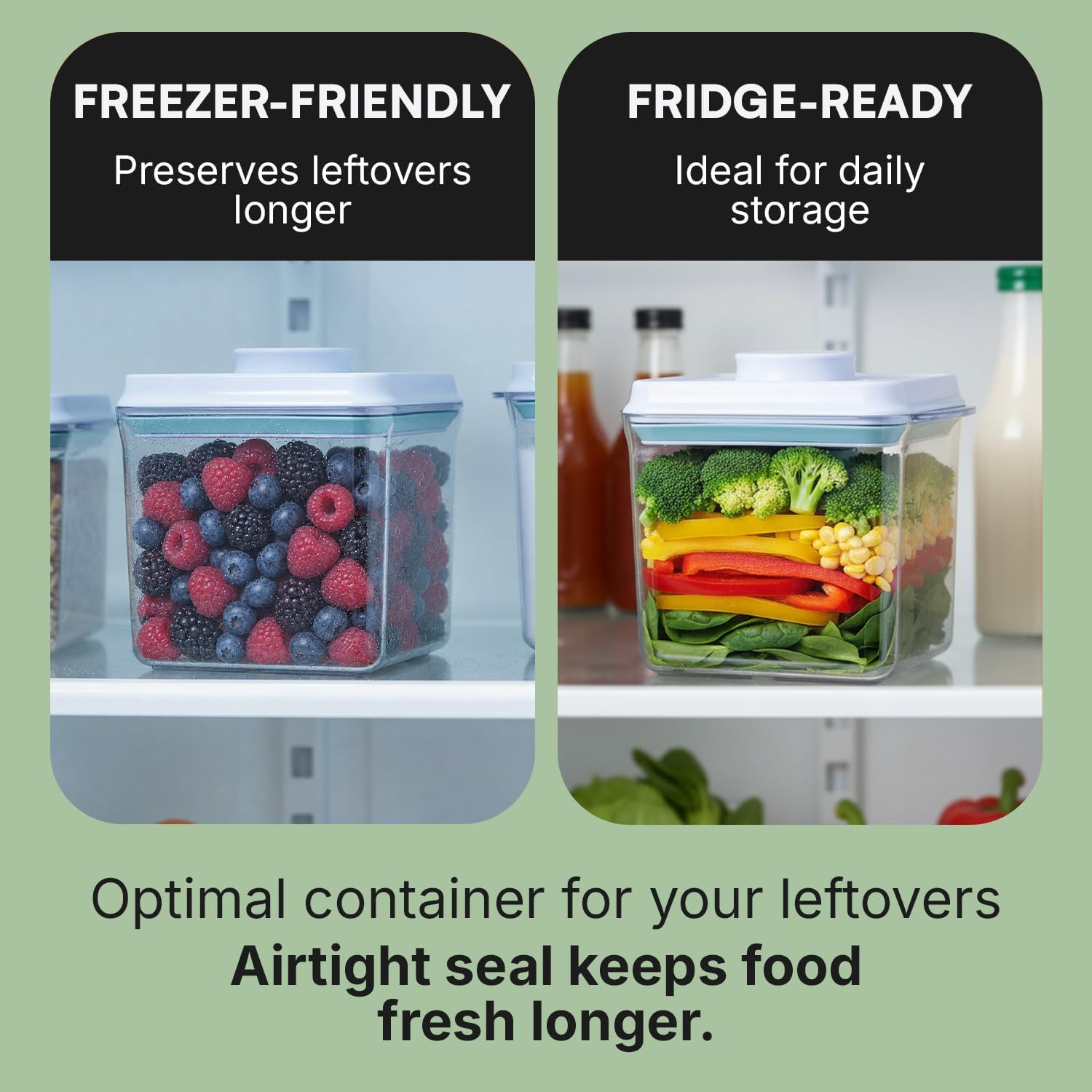 Bop Top Airtight Food Storage Containers | Pop-Top Lid | 16.5 Cups / 135 Oz