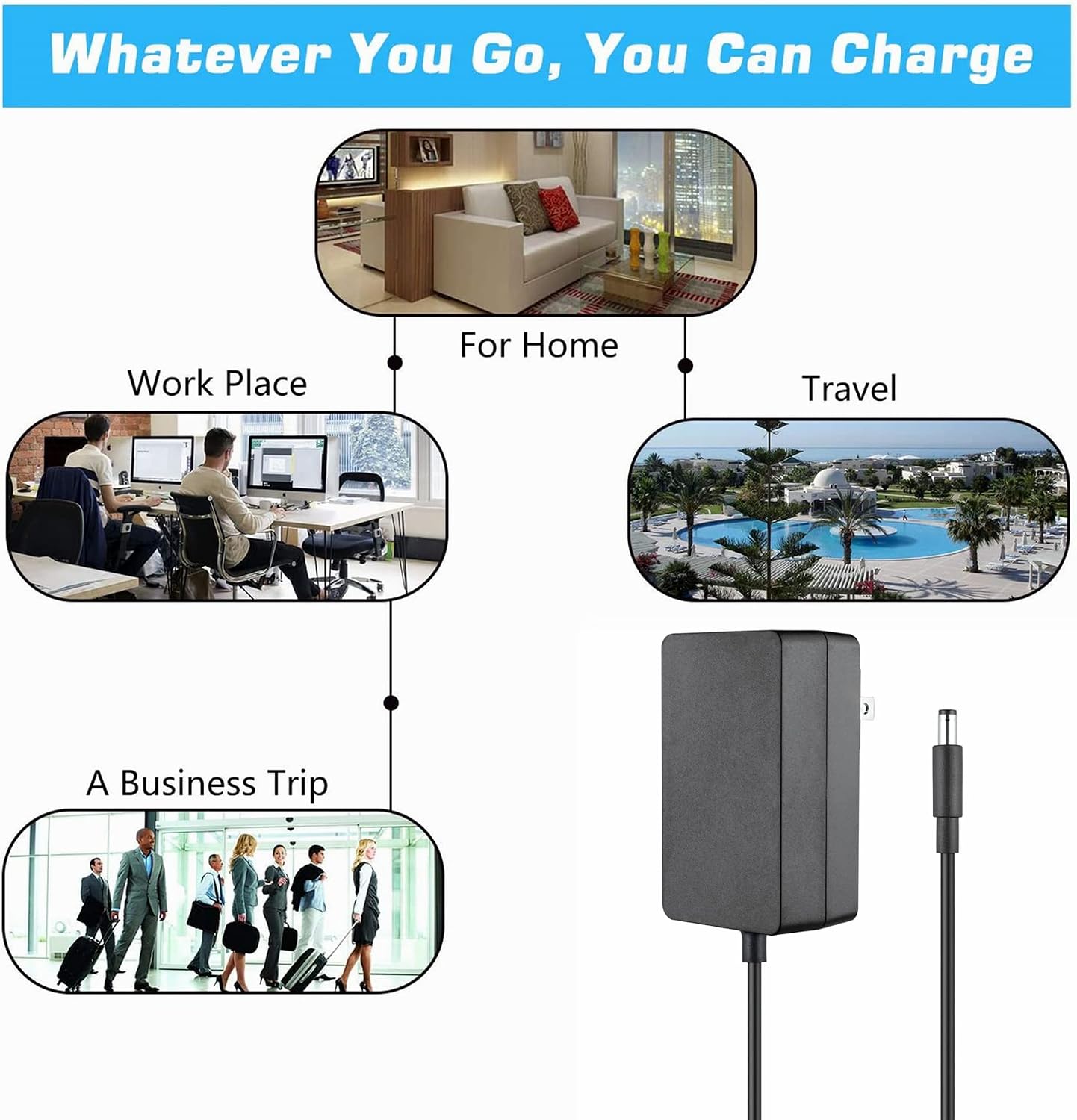 5ft UL 12V 2A-3A AC Adapter Charger Compatible with Pioneer TSP-16 Toraiz SP-16 Studio Grade Sampler Power with Extension 6ft Connectcor Plug Cable