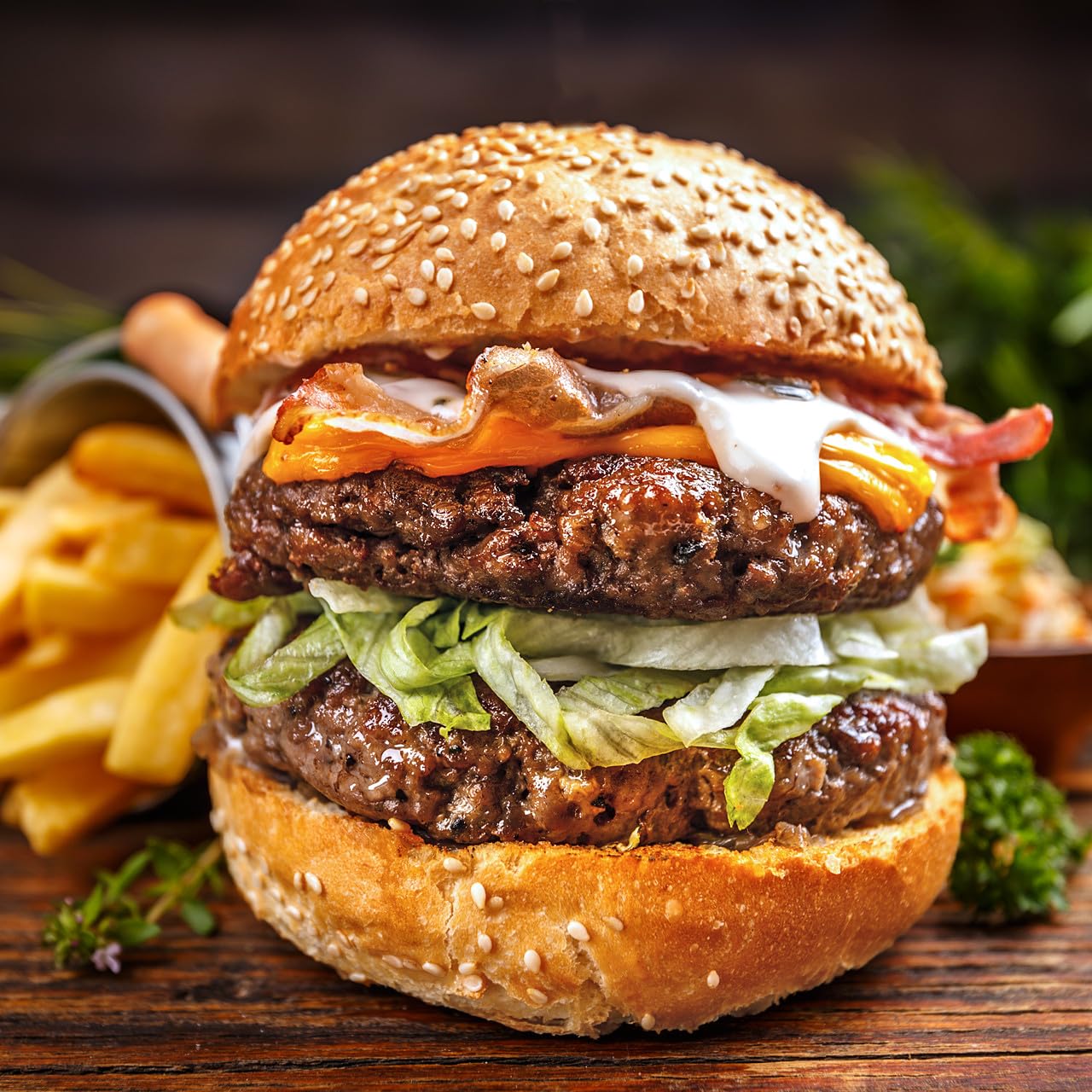 Hi Mountain Hickory Burger Seasoning | Smoked Hamburger Seasoning | Smoked hickory burger seasoning with garlic for rich grilled flavor on beef, turkey, chicken and venison burgers.