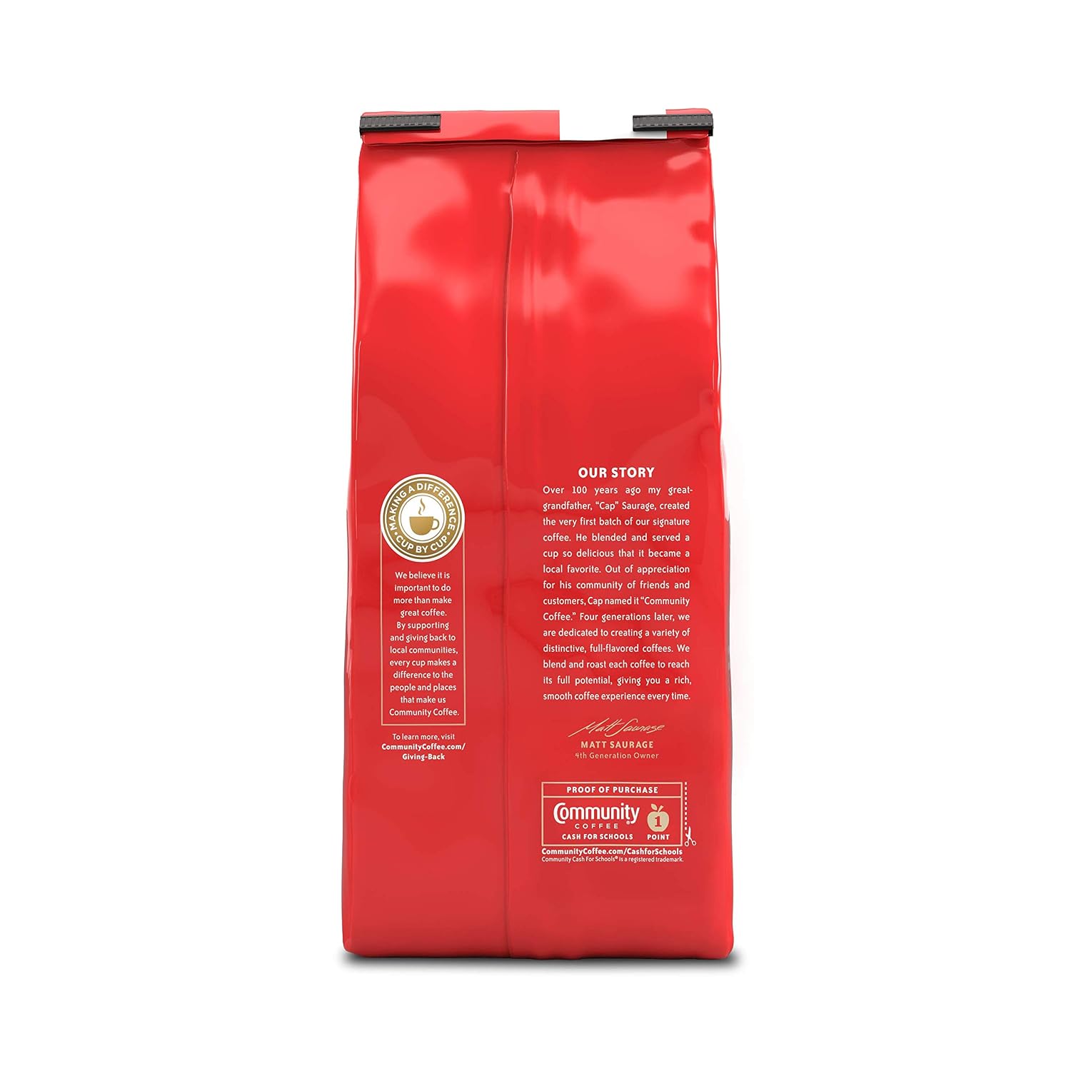 Community Coffee French Roast, Ground Coffee, Extra Dark Roast, 12 Ounce Bag (Pack of 1)