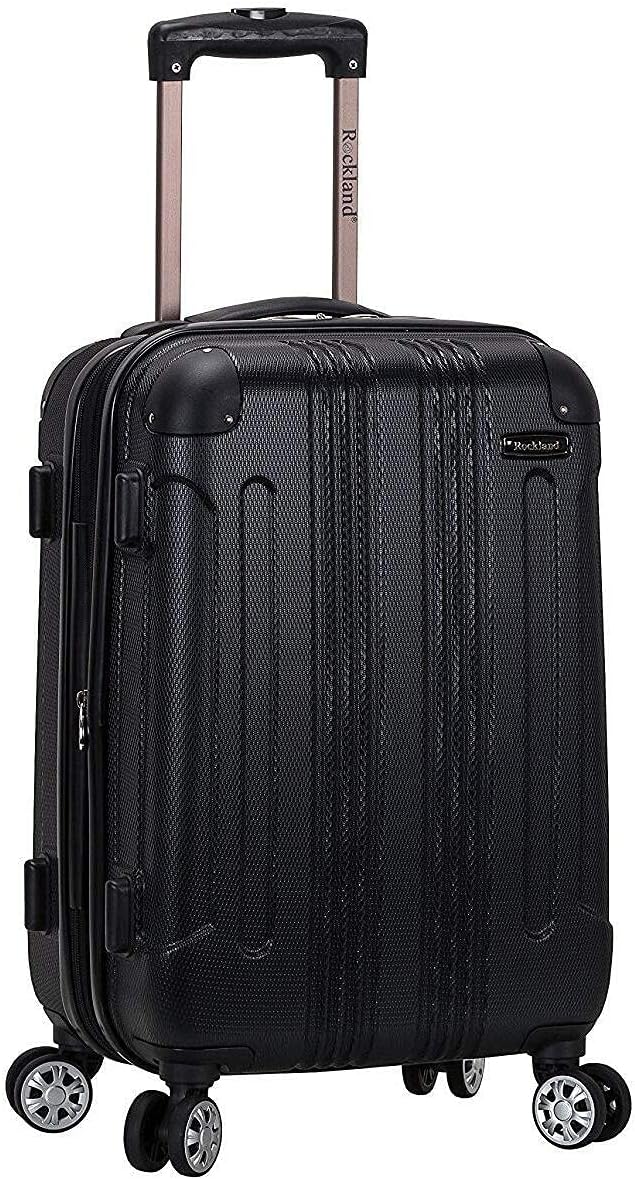 Rockland London Hardside Spinner Wheel Luggage, White, 3-Piece Set (20/24/28)
