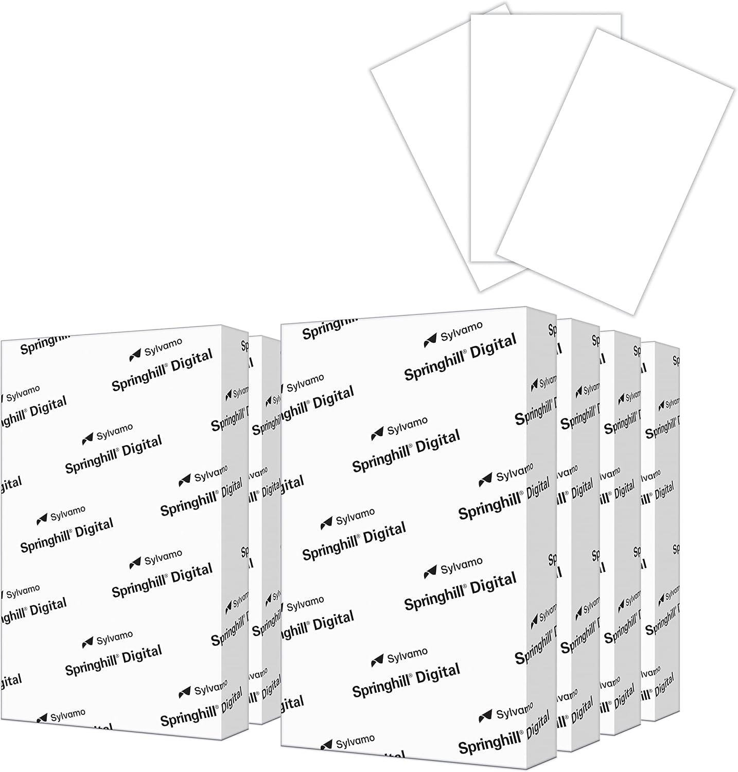 Springhill White 8.5” x 11” Cardstock Paper, 90lb, 163gsm, 250 Sheets (1 Ream) – Premium Lightweight Cardstock, Printer Paper with Smooth Finish for Greeting Cards, Flyers, Scrapbooking – 015101R