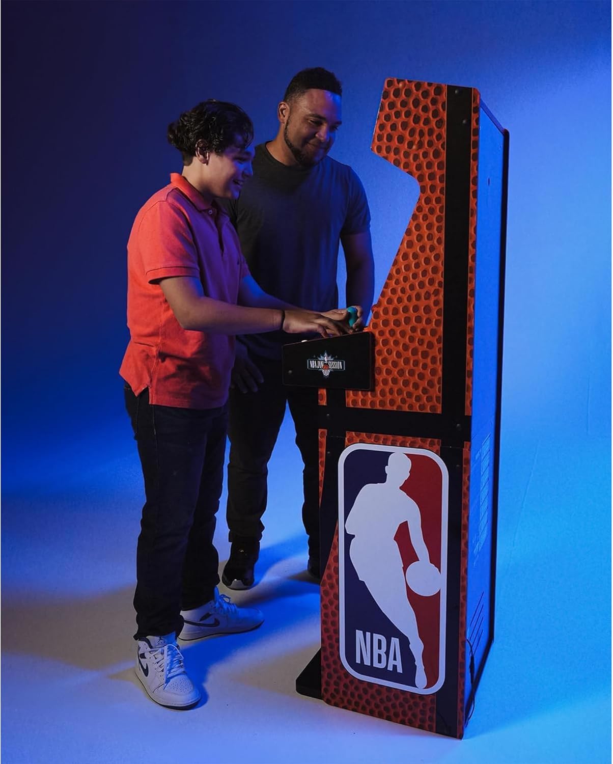 Arcade1Up NBA JAM Deluxe 2-Player Home Arcade Machine, Over 5-Foot Cabinet with Online Multiplayer, Light-Up Marquee, and 3 Classic Basketball Games