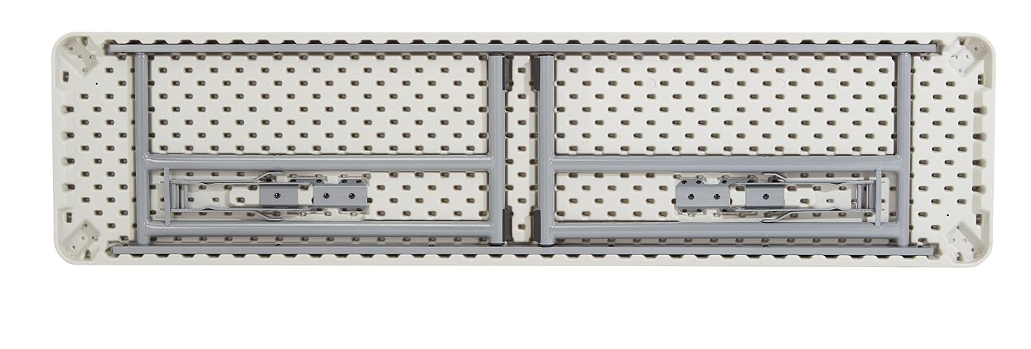 Seminar Folding Table by National Public Seating – 18x72 Portable, Heavy-Duty Foldable Table Indoor/Outdoor Table for Office, Conferences & Training Rooms – Lightweight & Durable, Speckled Gray
