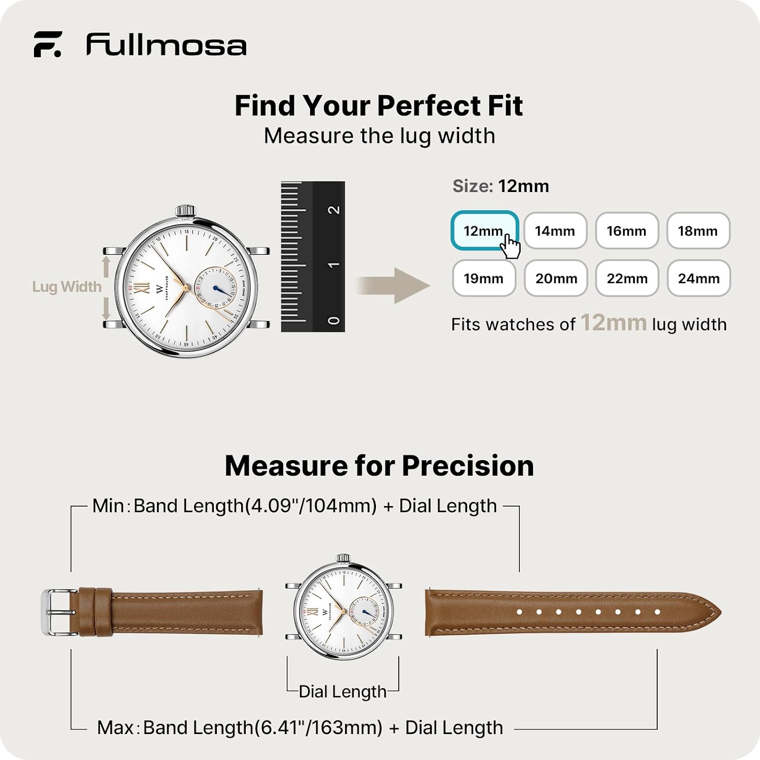 Fullmosa 22mm Quick Release Leather Watch Band for Garmin Samsung Galaxy | Strap for Garmin Vivoactive 4 45mm,Garmin Venu 4(45mm)/Venu 3/Venu 2,Samsung Galaxy Women Men, Red&Silver Buckle
