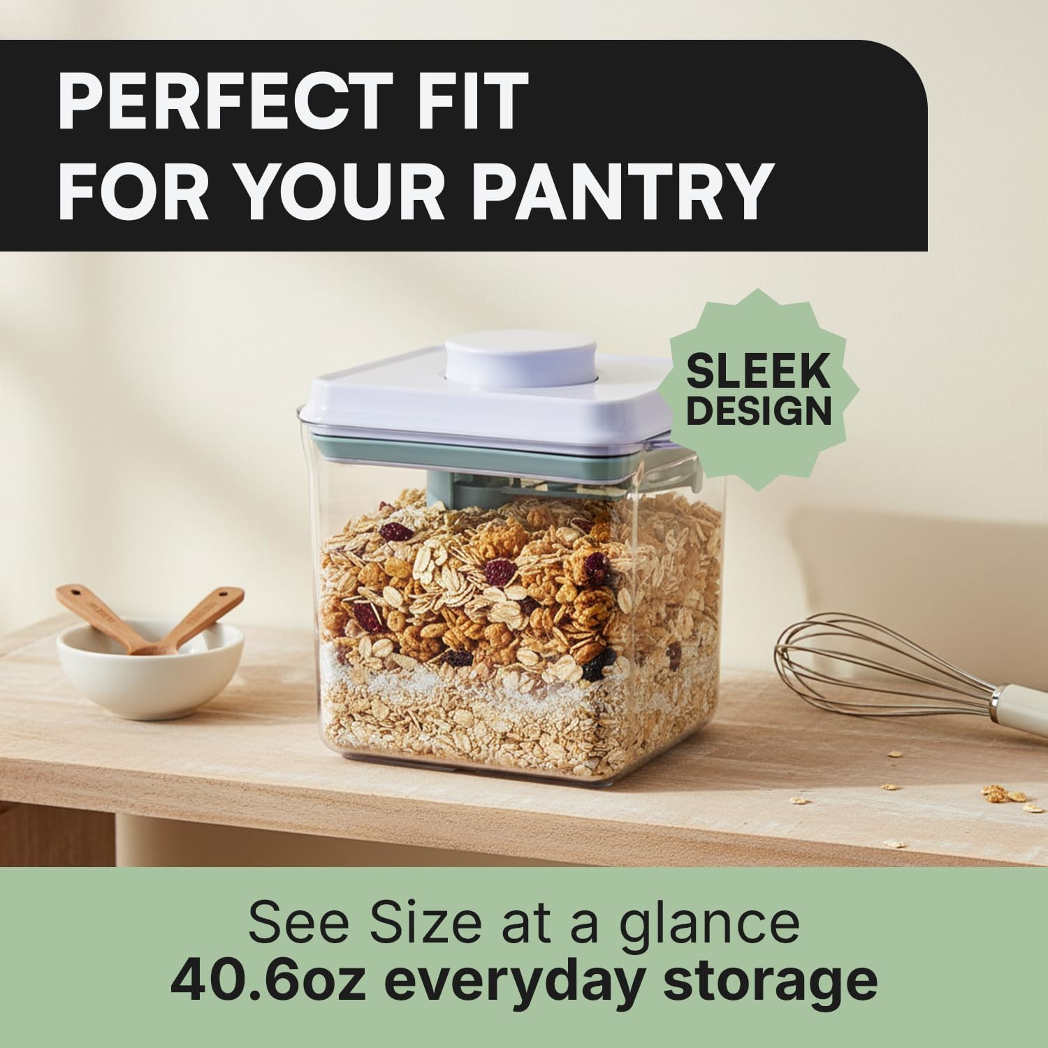Bop Top Airtight Food Storage Containers | Pop-Top Lid | 16.5 Cups / 135 Oz