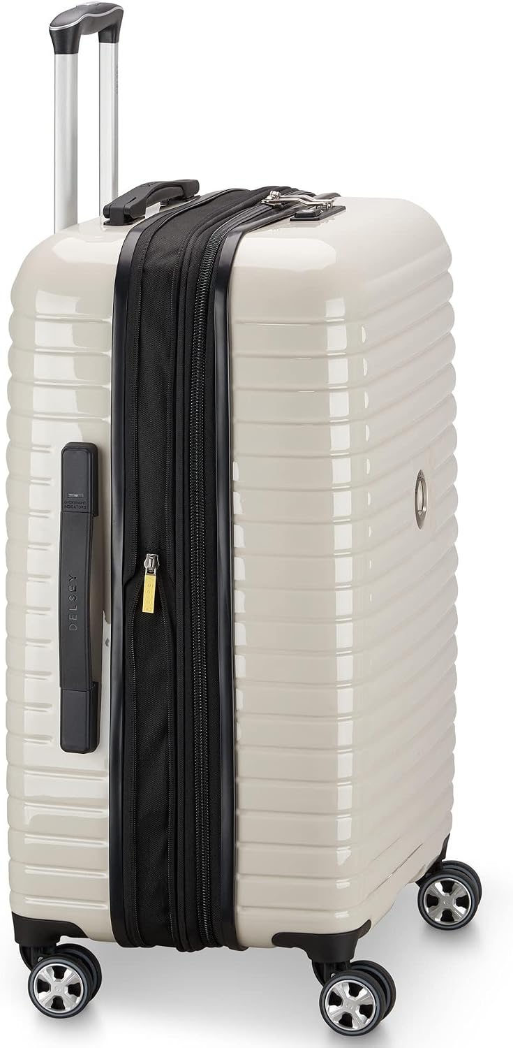 DELSEY PARIS Cruise 3.0, 20 Inch Carry-On Hardside Luggage, Deep Sea Navy | Expandable Suitcase, Lightweight 100% Polycarbonate Shell, Dual-Density Spinner Wheels, USB Port, TSA Lock