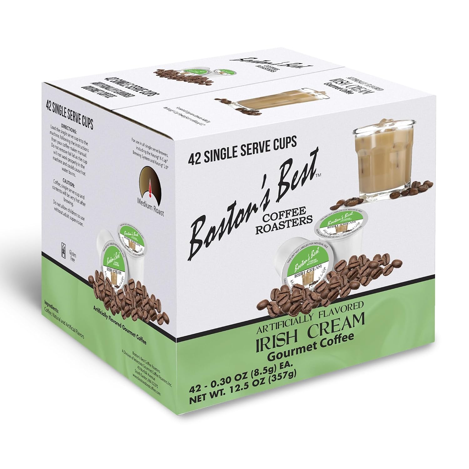 Boston’s Best - Aloha Coconut Flavored Delicious Gourmet Coffee Compatible with Keurig Coffee Maker, 1 Count (42 Single Serve Cups)