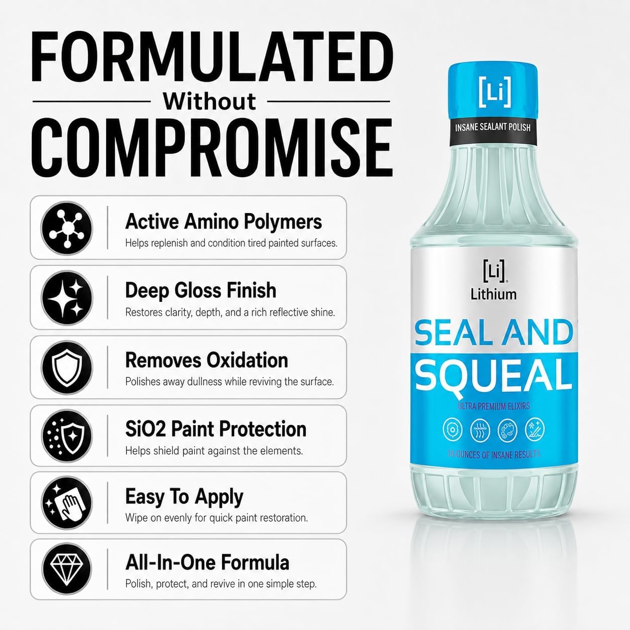 Lithium Seal and Squeal Car Paint Restorer