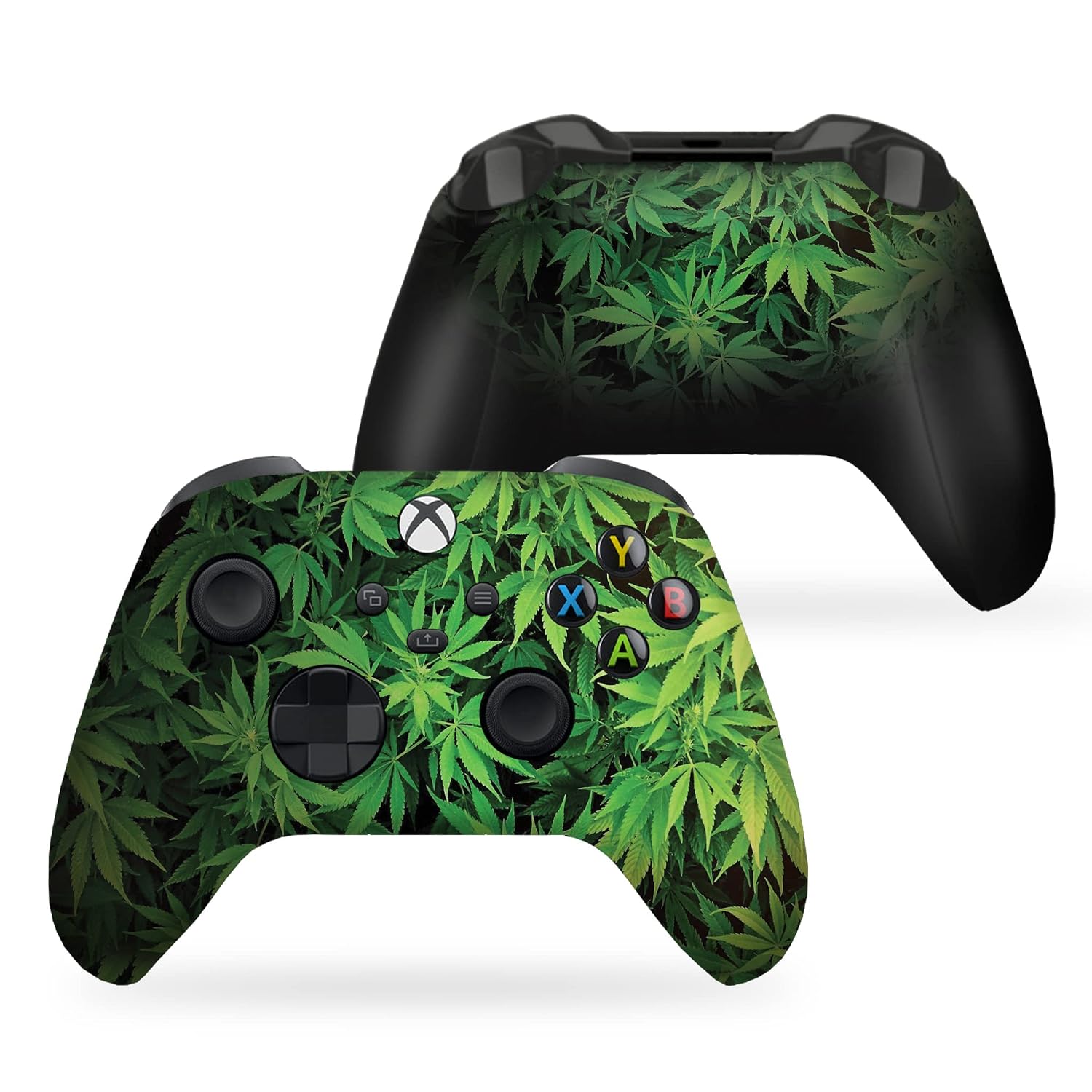 DreamController Green Weed Grass Custom X-box Controller Wireless compatible with X-box One/Series X/S Proudly Customized in USA with Permanent