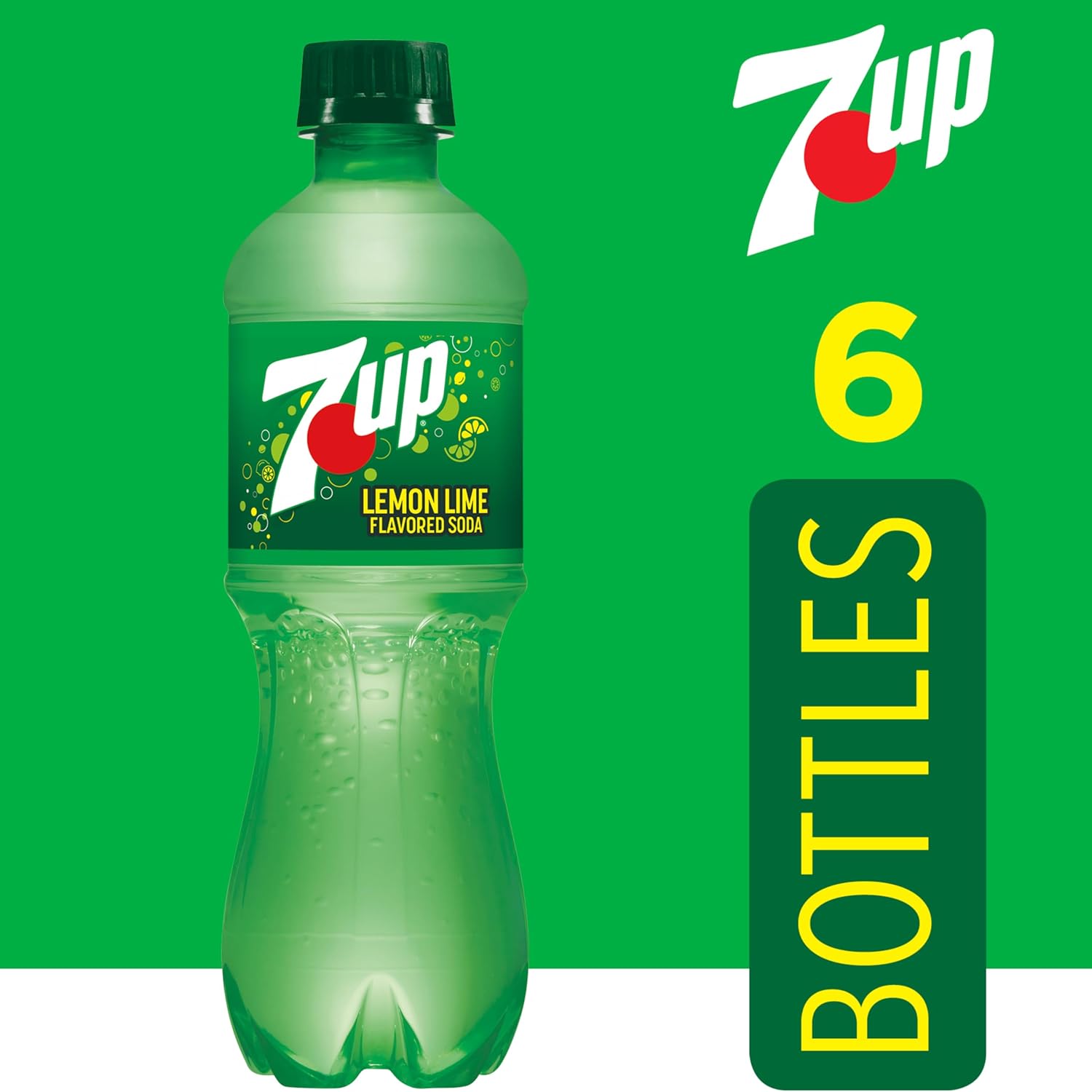 7UP Lemon Lime Soda, Naturally Flavored and Caffeine Free, 2 Liter Bottle