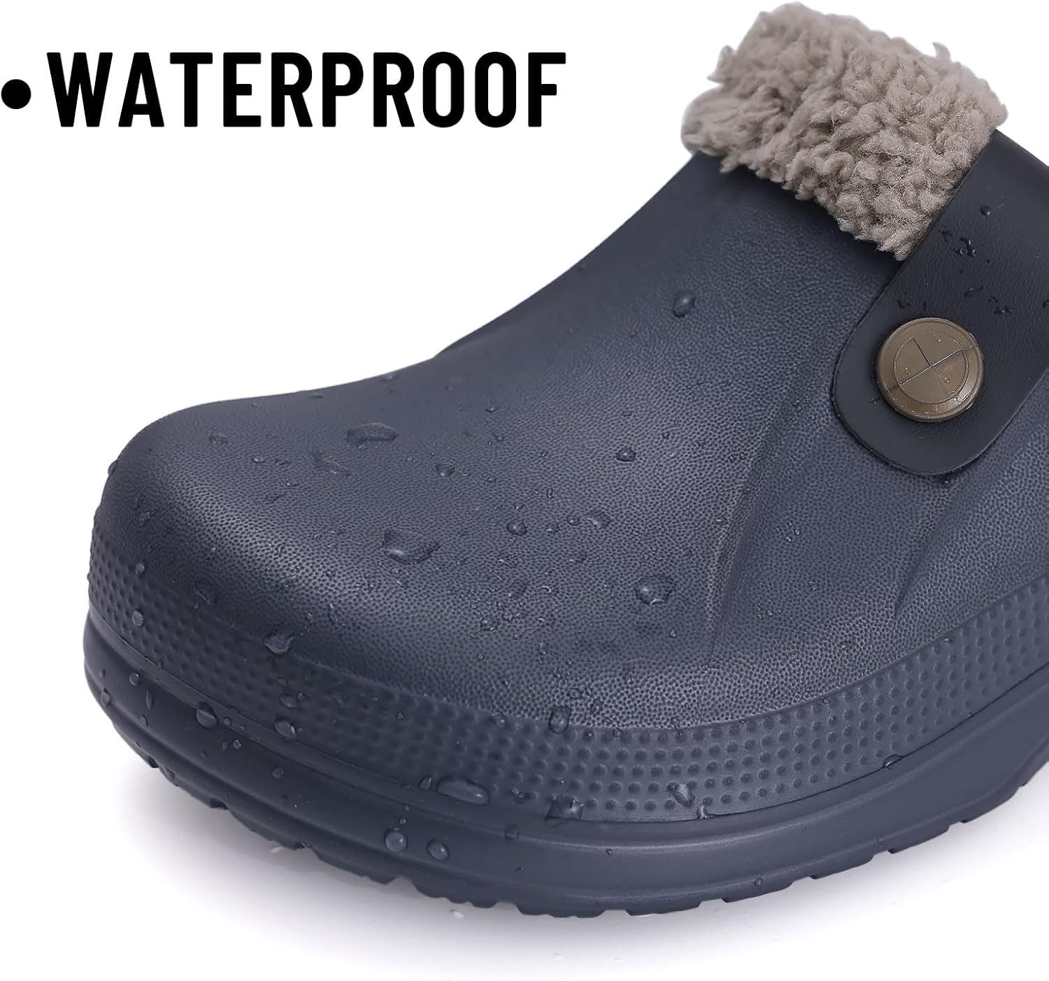 Beslip Fur Lined Clogs for Women & Men Fuzzy Slippers with Memory Foam