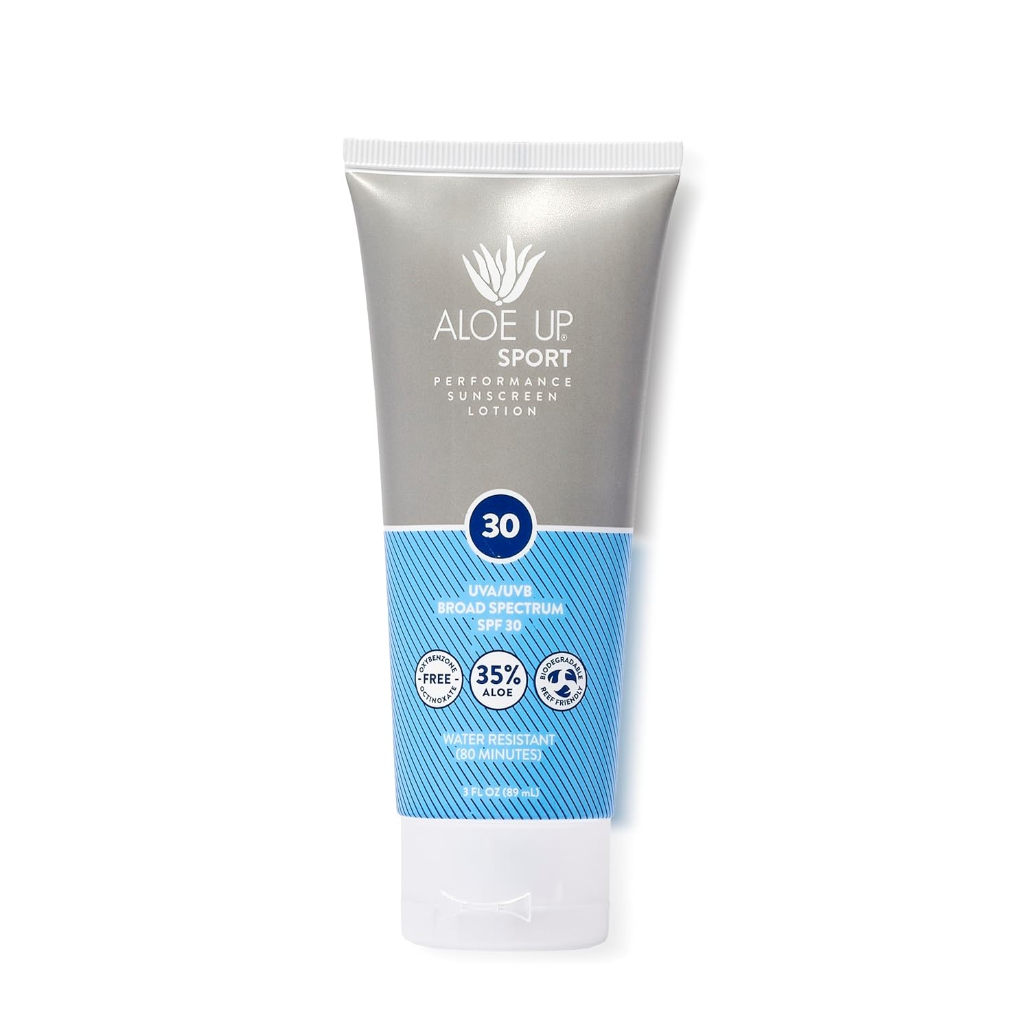 Aloe Up Sport Sunscreen Spray SPF 15, Water Resistant, Non-greasy, 6 oz | Broad-spectrum SPF 15; Water resistant up to 80 min; Non-greasy, With aloe vera gel, fragrance-free