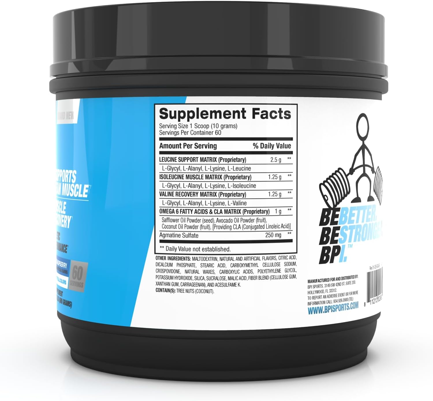 BPI Sports Best BCAA Powder – Muscle Recovery Support, Grape, 30 Servings