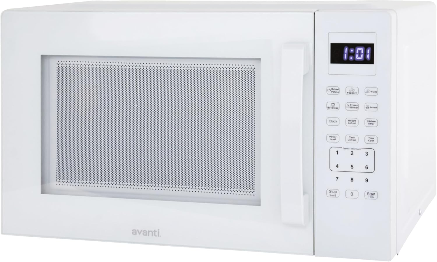 Avanti Microwave Oven 1000-Watts Countertop Compact with 9 Pre-Set Cooking Settings, Speed Defrost & By Weight