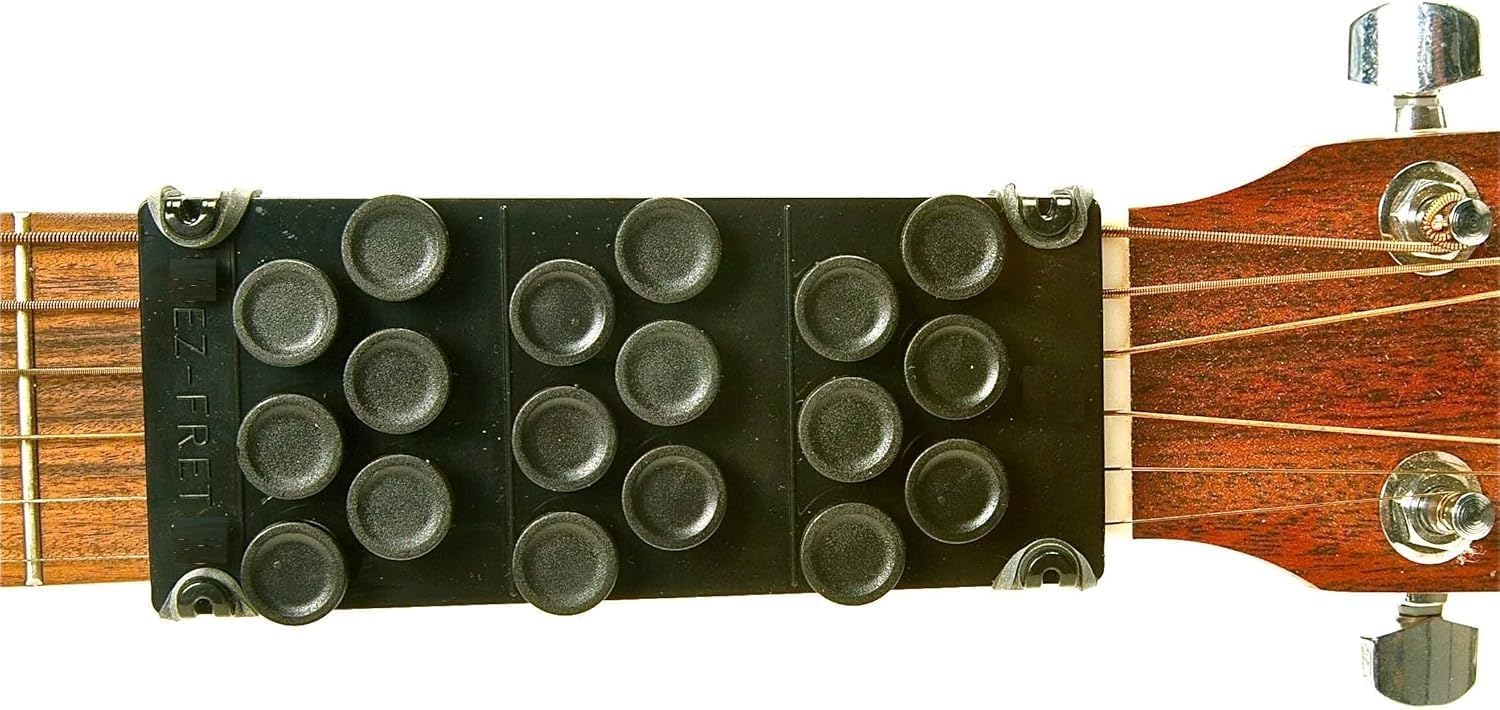 Guitar Attachment, Eliminates Finger Pain, 110 Chords Available, Fits MOST Full Sized Acoustic Guitar, L/H OK, Not A Beginner Tool