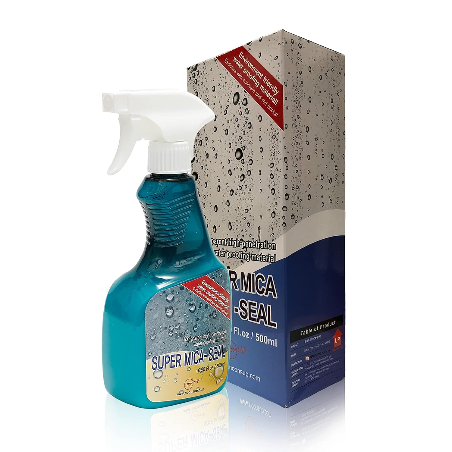NOON'S UP Mica-Seal Waterproof Bird Bath & Concrete Sealer Spray, 16.90 oz