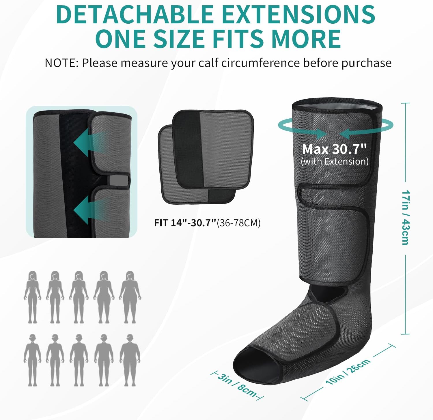 Nekteck Leg Compression Massager for Circulation and Relaxation