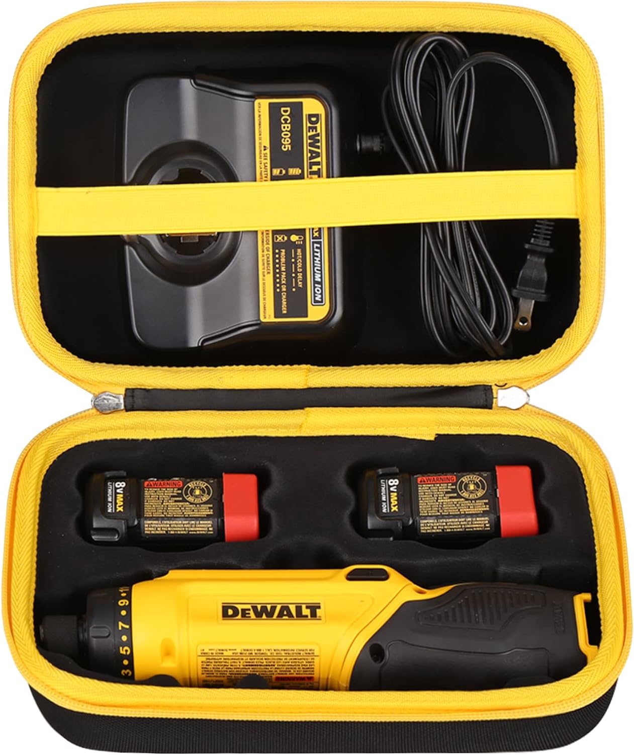 Hard Carrying Case Fits for DEWALT DCF682N1 / DCF680N2 8V MAX Cordless Screwdriver Kit, Gyroscopic, Case Only
