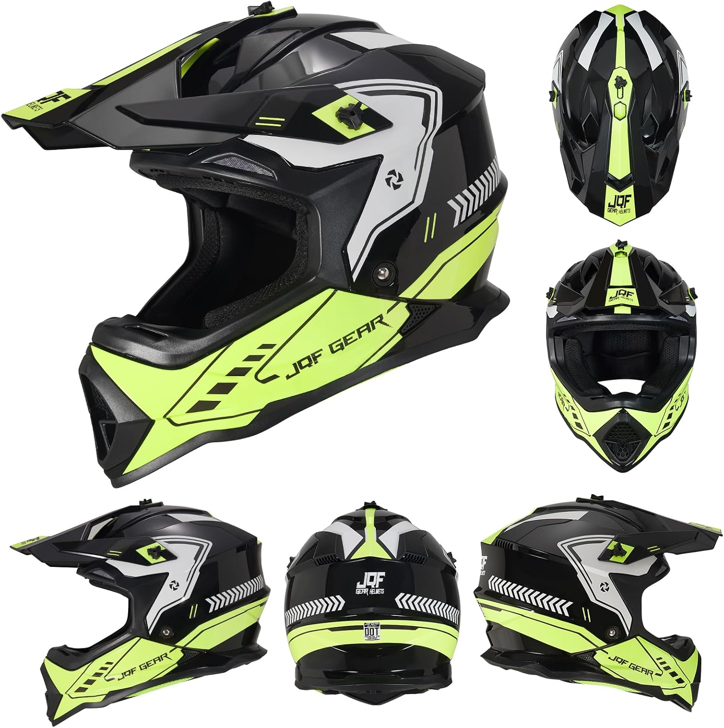 Adult Dirt Bike Helmet DOT Approved,WS901 Full Face Motocross Set | Includes Goggles Gloves,adjustable visor and washable liner for UTV MX Dirtbike ATV OffRoad