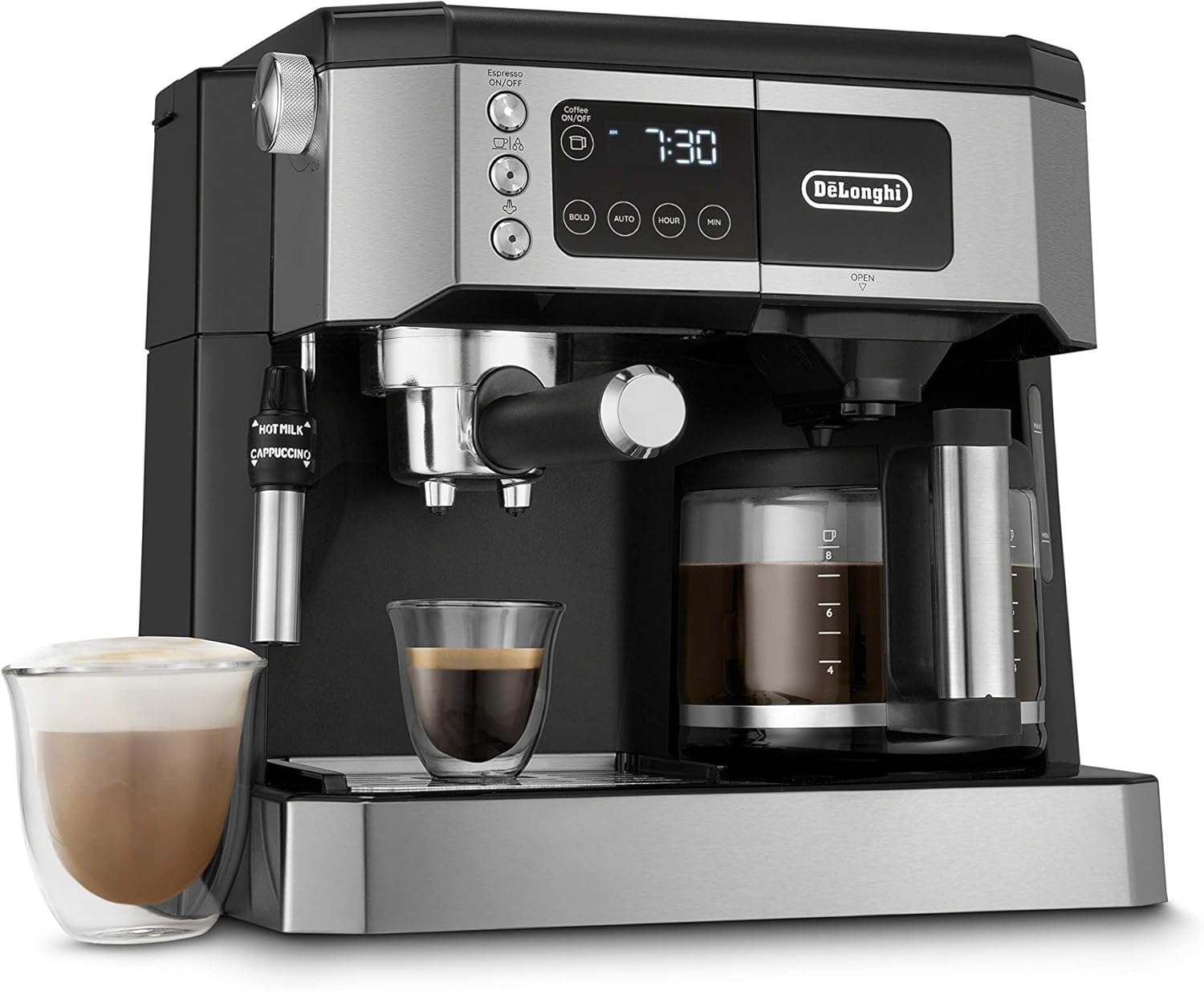 De'Longhi Stilosa Compact Manual Espresso Machine, Manual Milk Frother