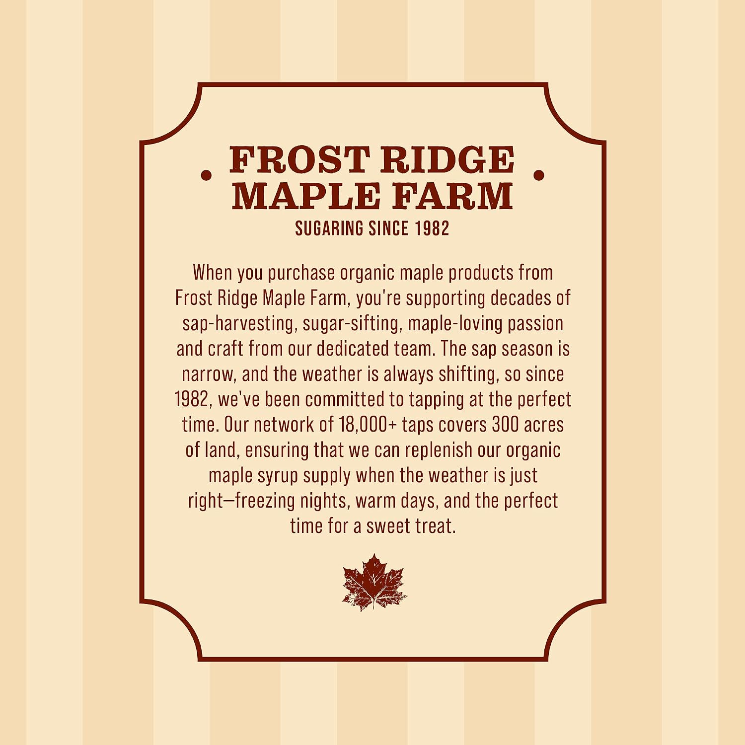 Frost Ridge Maple Farm, Organic Maple Syrup, Grade A, Gallon (128 FL Oz), Dark Robust (formerly Grade B)