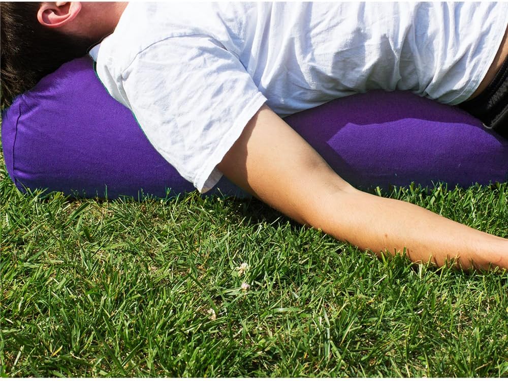 YogaAccessories MAX Support Deluxe Round Cotton Yoga Bolster