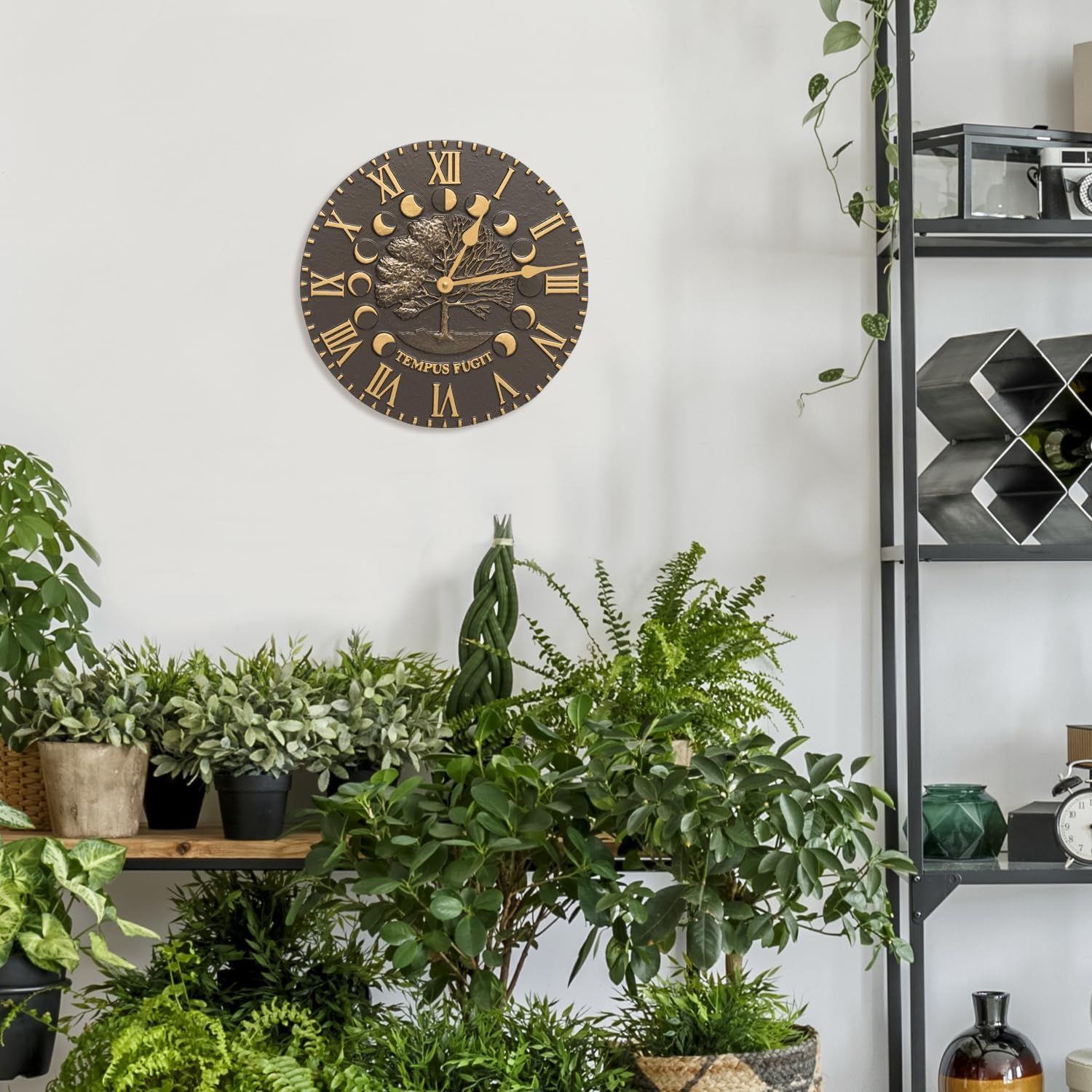 Whitehall Products Times and Seasons Clock, French Bronze