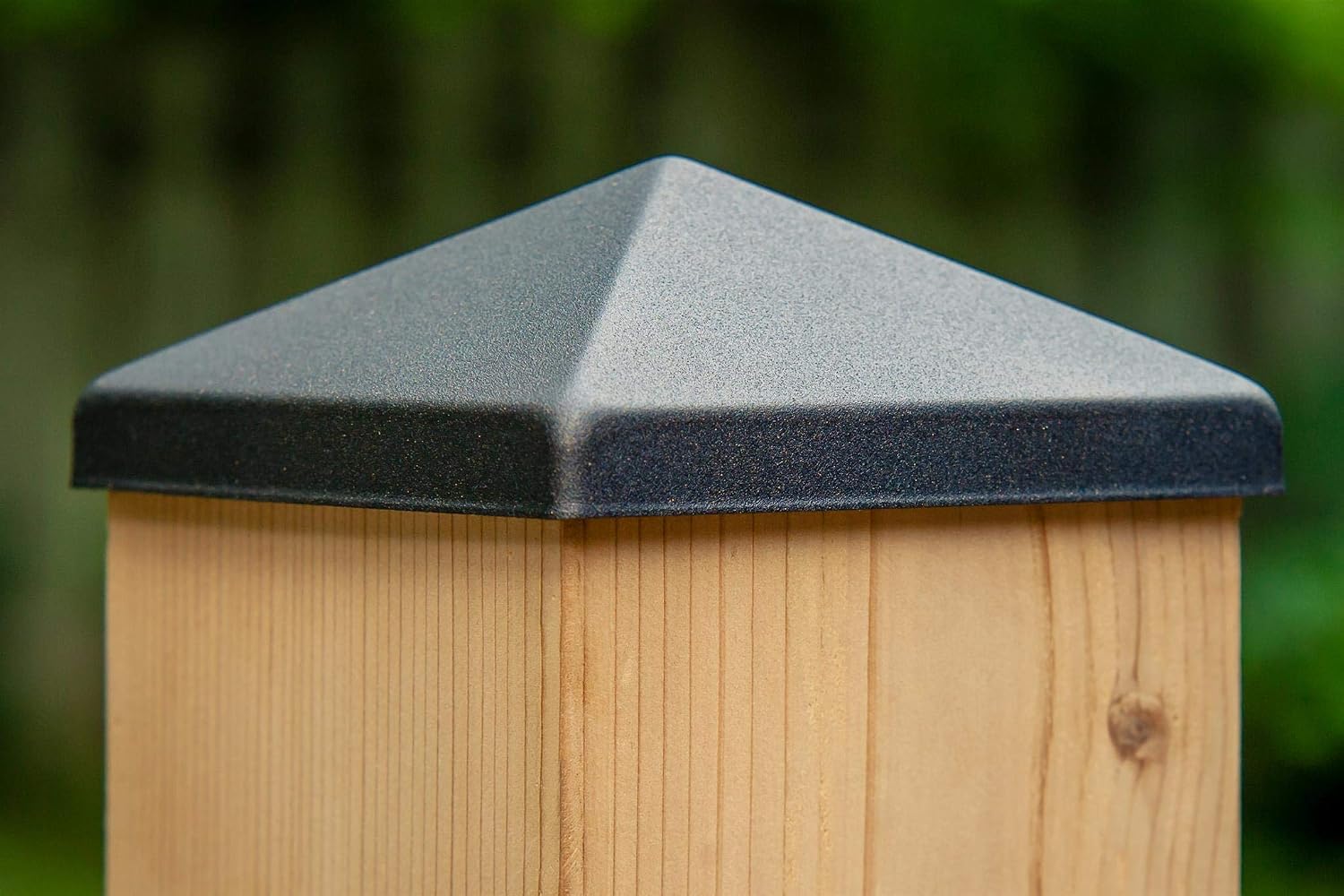 6x6 Apex Pyramid Post Cap - Matte Bronze (5 1/2" x 5 1/2") for Deck and Fence Posts