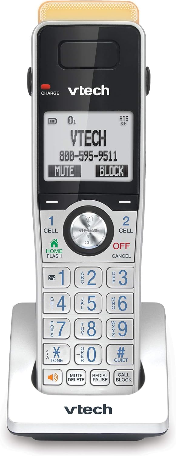 VTech IS8151-5 Super Long Range 5 Handset DECT 6.0 Cordless Phone for Home with Answering Machine, 2300 ft Range, Call Blocking, Bluetooth