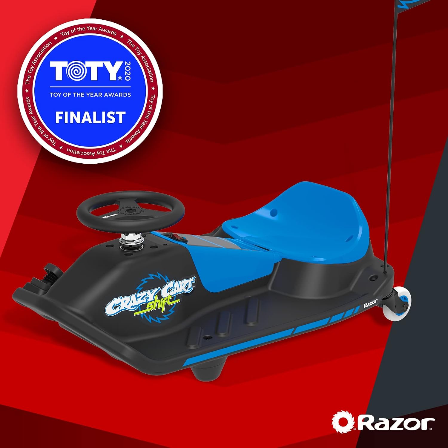 Razor Crazy Cart Shift Electric Go Kart for Kids Ages 6+ - 12V Drifting System, High/Low Speed Switch, Simplified Drifting, Riders up to 120 lbs