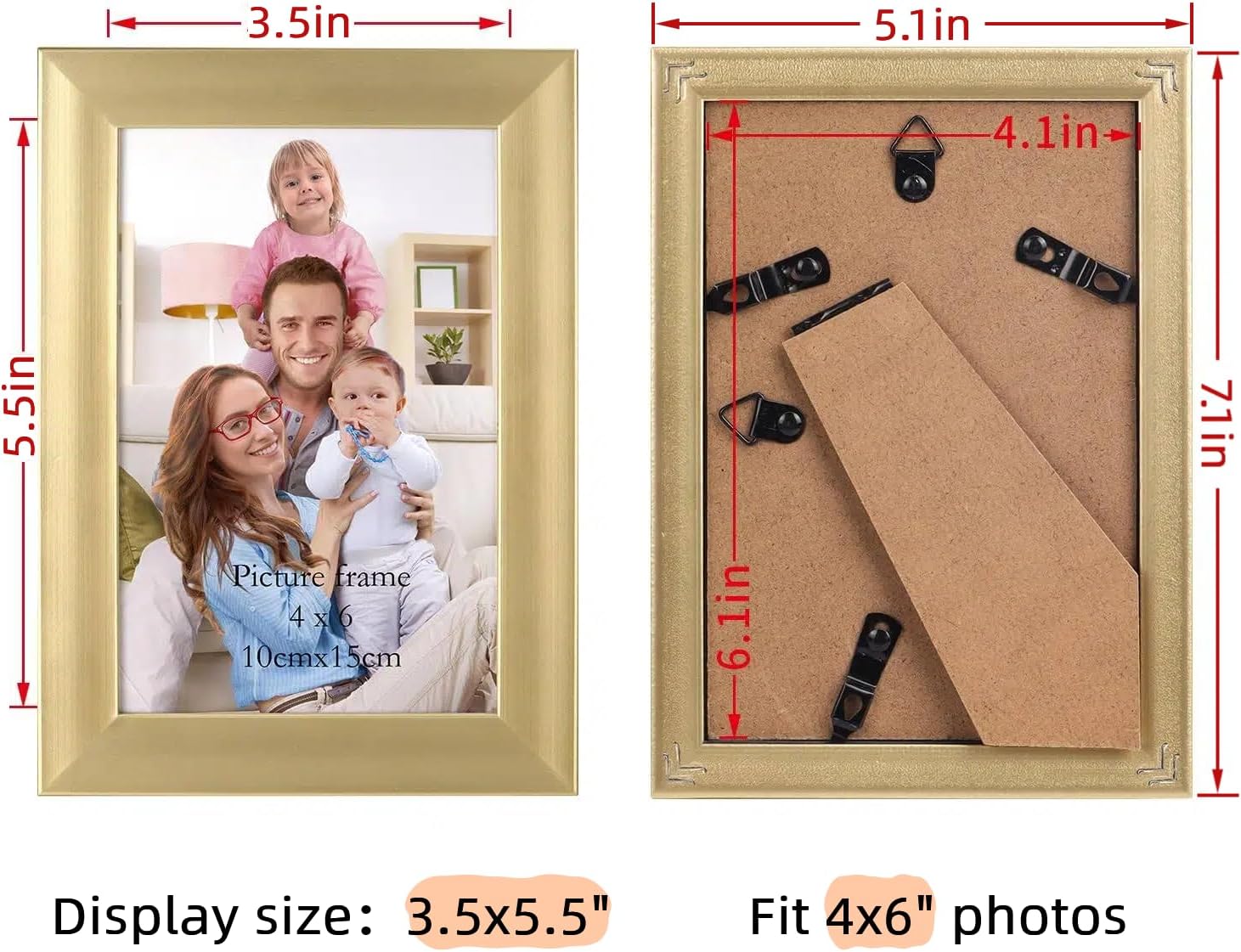 Giftgarden Black 8x10 Picture Frame Bulk, Multi 8 x 10 Photo Frames Set for Wall Hanging or Tabletop, 12 Pack