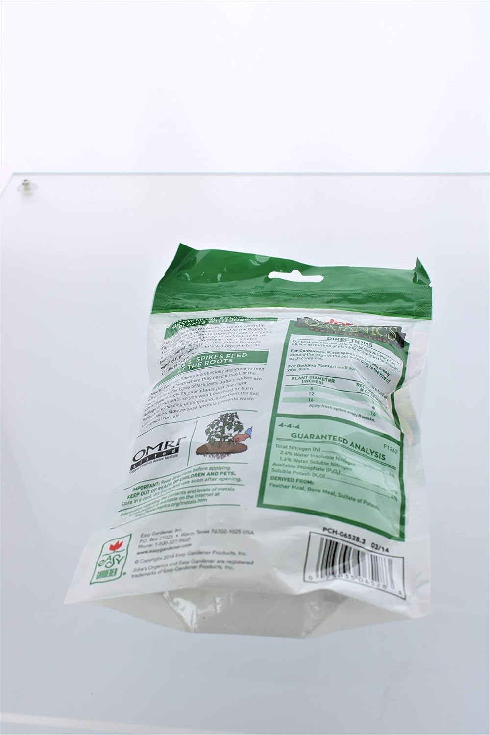 Jobes 06528 Organics All Purpose Fertilizer Spikes 4-4-4 50 Count
