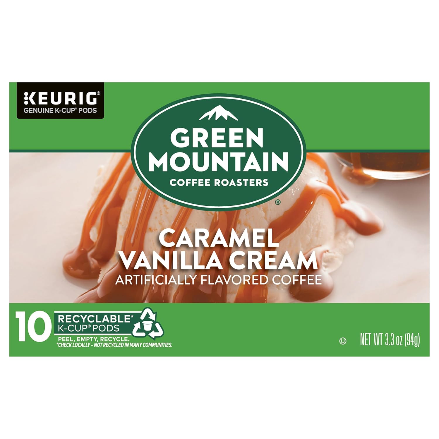 Green Mountain Coffee Roasters Island Coconut, Single-Serve Keurig K-Cup Pod, Flavored Light Roast Coffee, 24 Count (Pack of 1)