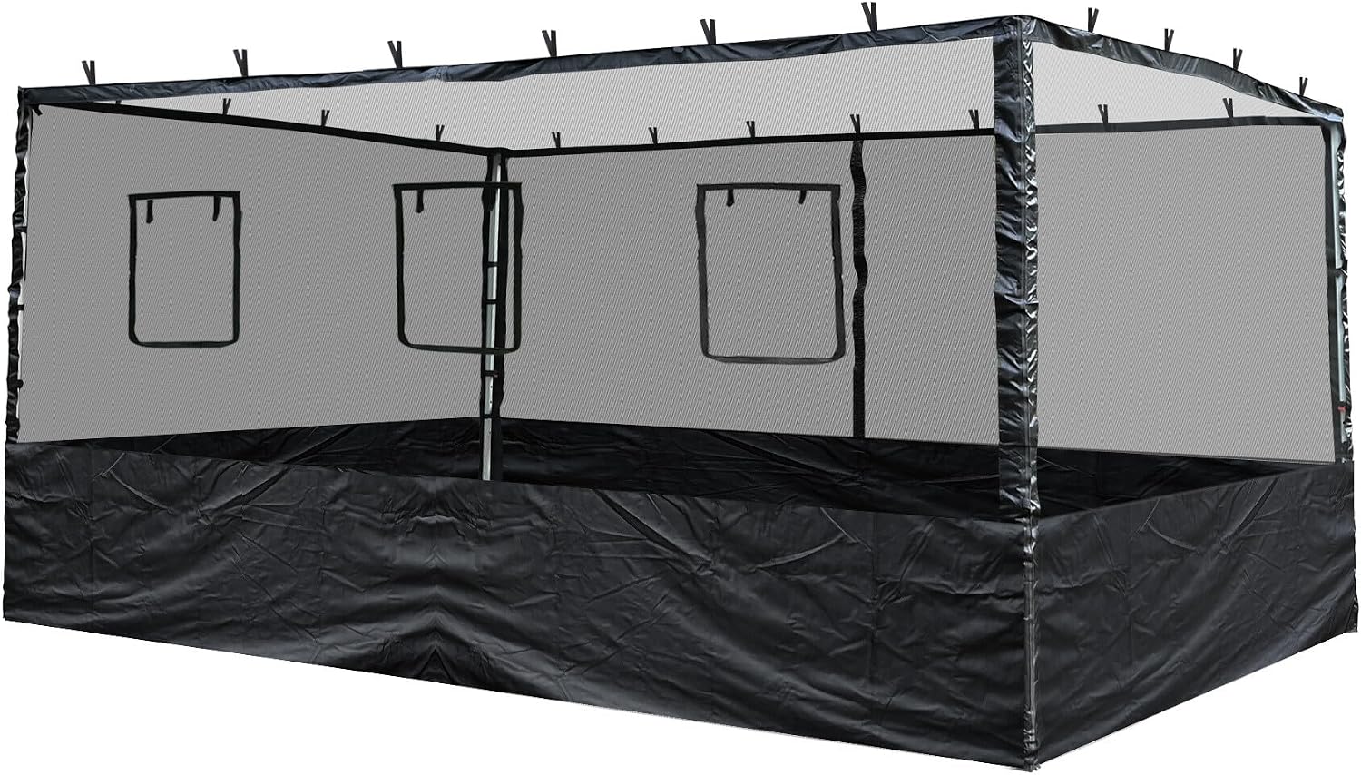 Yescom Pop Up Canopy Half Mesh Sidewall with Window 10x10Ft for Food Booth