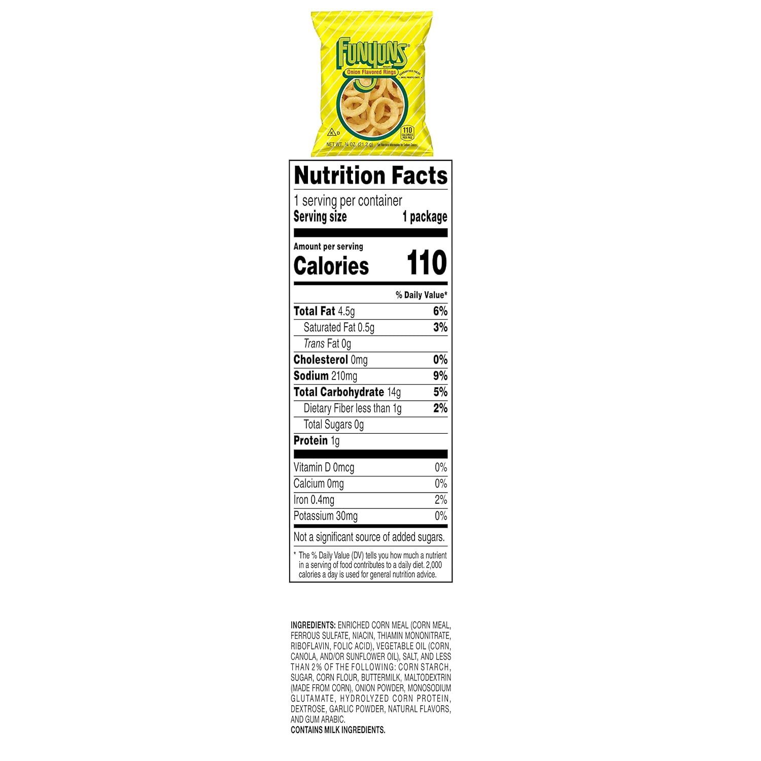 Funyuns Onion Flavored Rings, Original, 0.75 Ounce (Pack of 40)