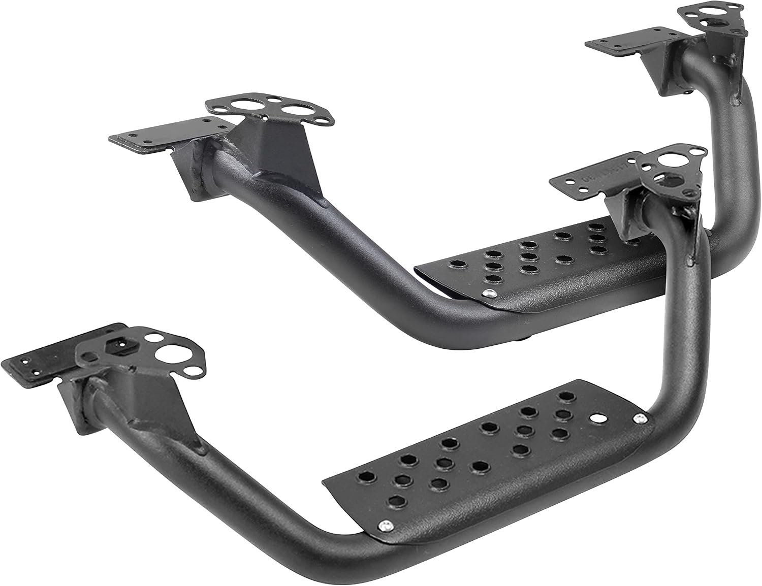 Go Rhino Dominator Xtreme D6 4" Drop Steps | Mild Steel, Textured Black | D6410000T | Fits Go Rhino Dominator Xtreme D6 SideSteps