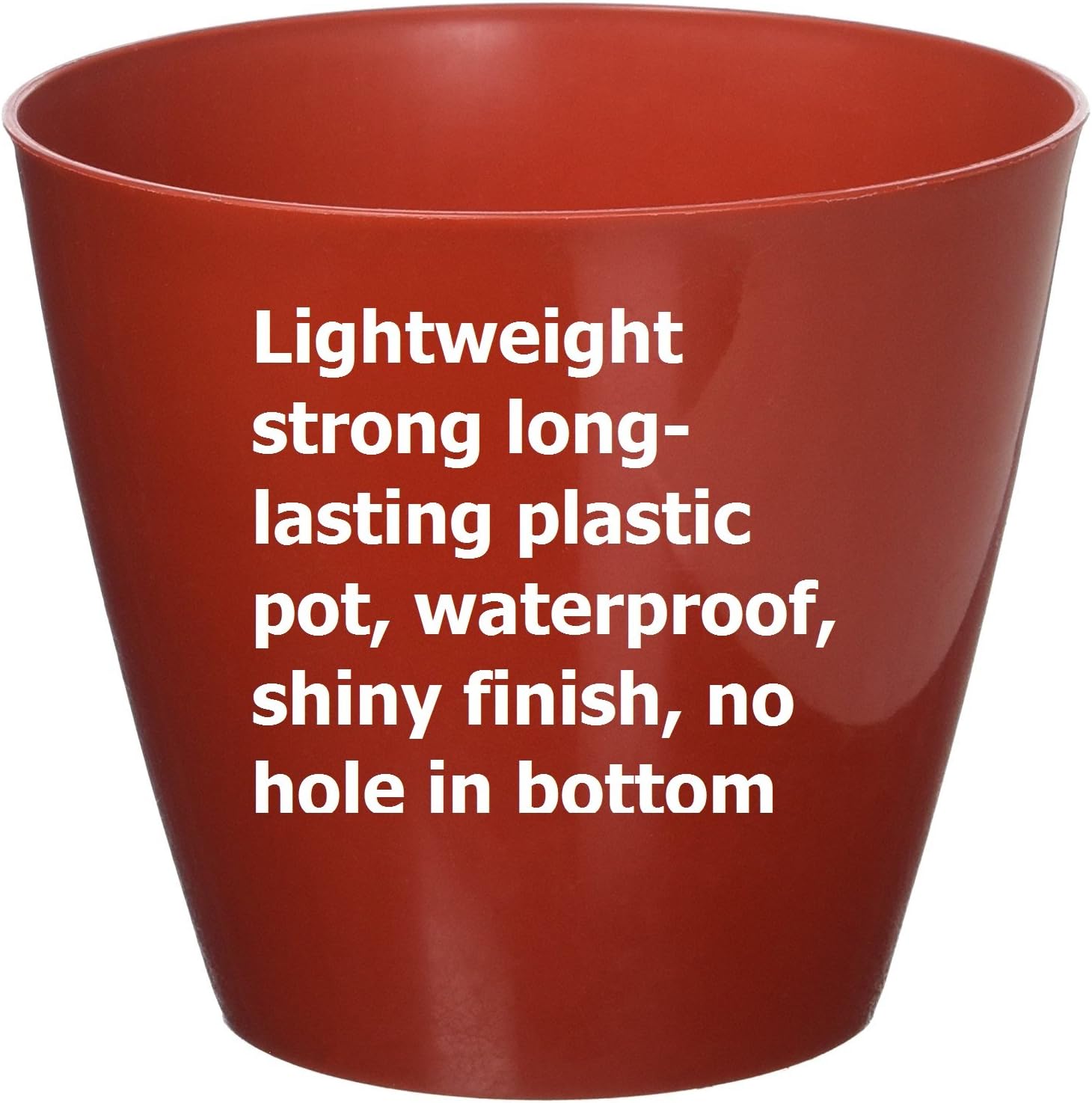Home & Garden PIM01280 Charlevoix Durares Planter, 10" - Tango